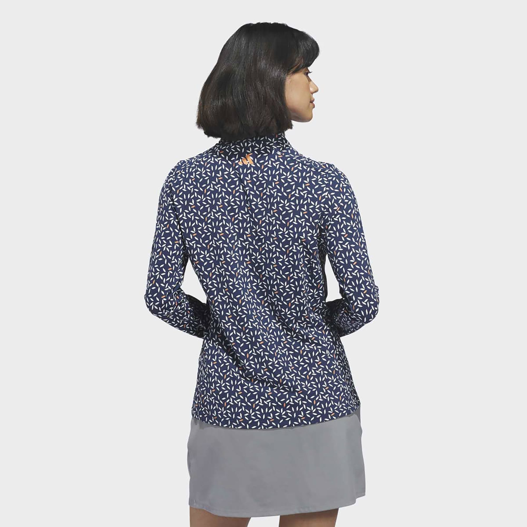 adidas Women's Ultimate365 Printed Mock Neck Golf 1/4 Zip product image