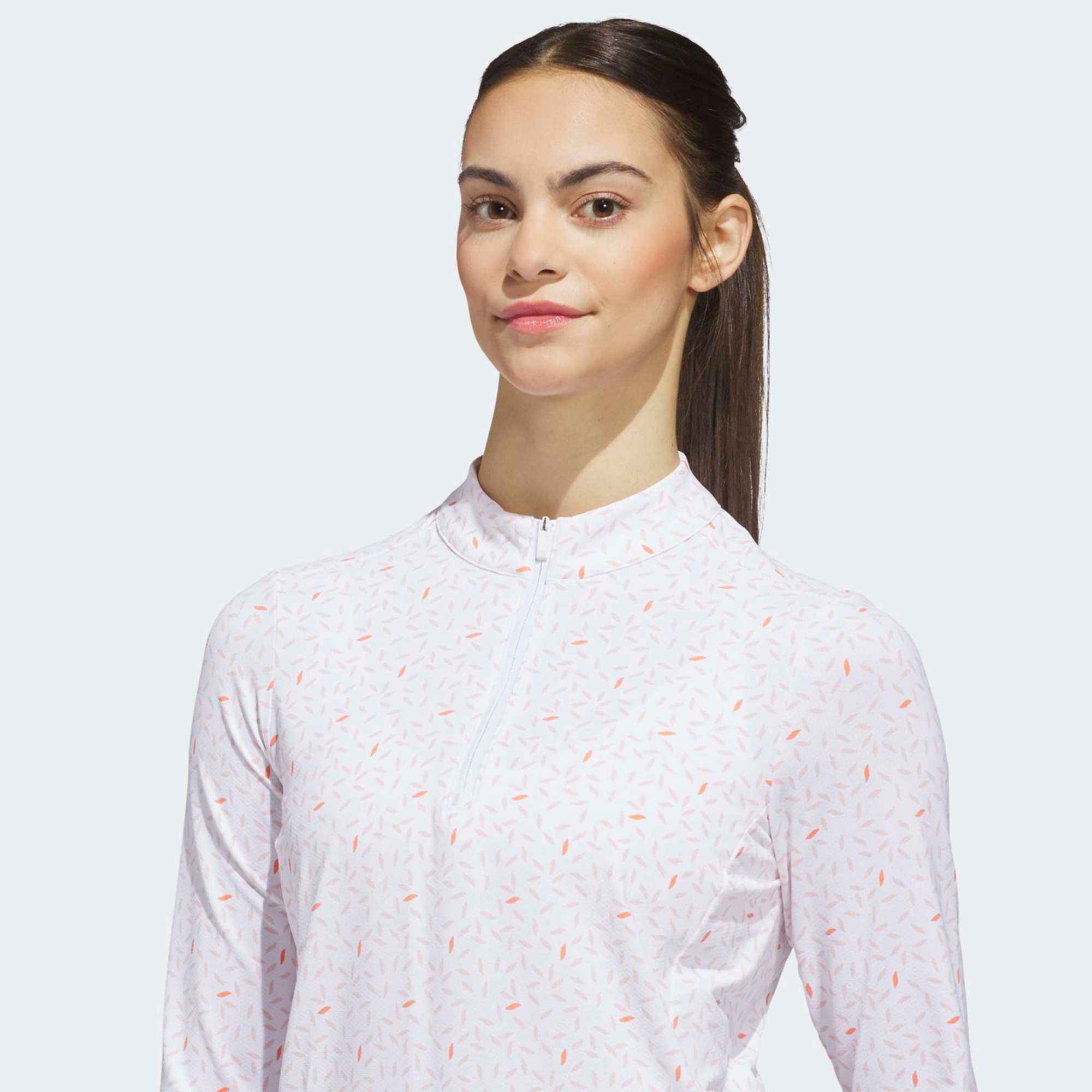 adidas Women's Ultimate365 Printed Mock Neck Golf 1/4 Zip product image