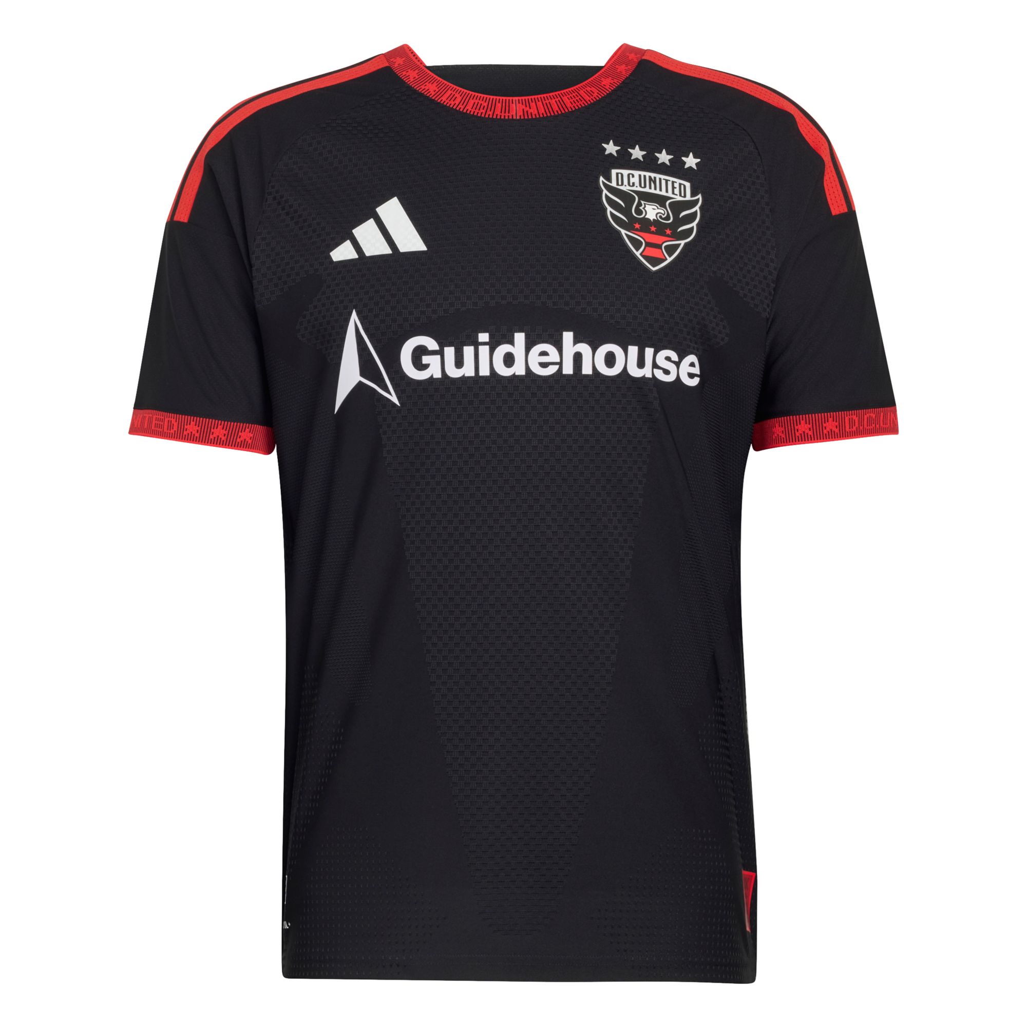 adidas Adult D.C. United Gabriel Pirani #10 2026 Primary Authentic 'Black-and-Red Kit' Jersey product image