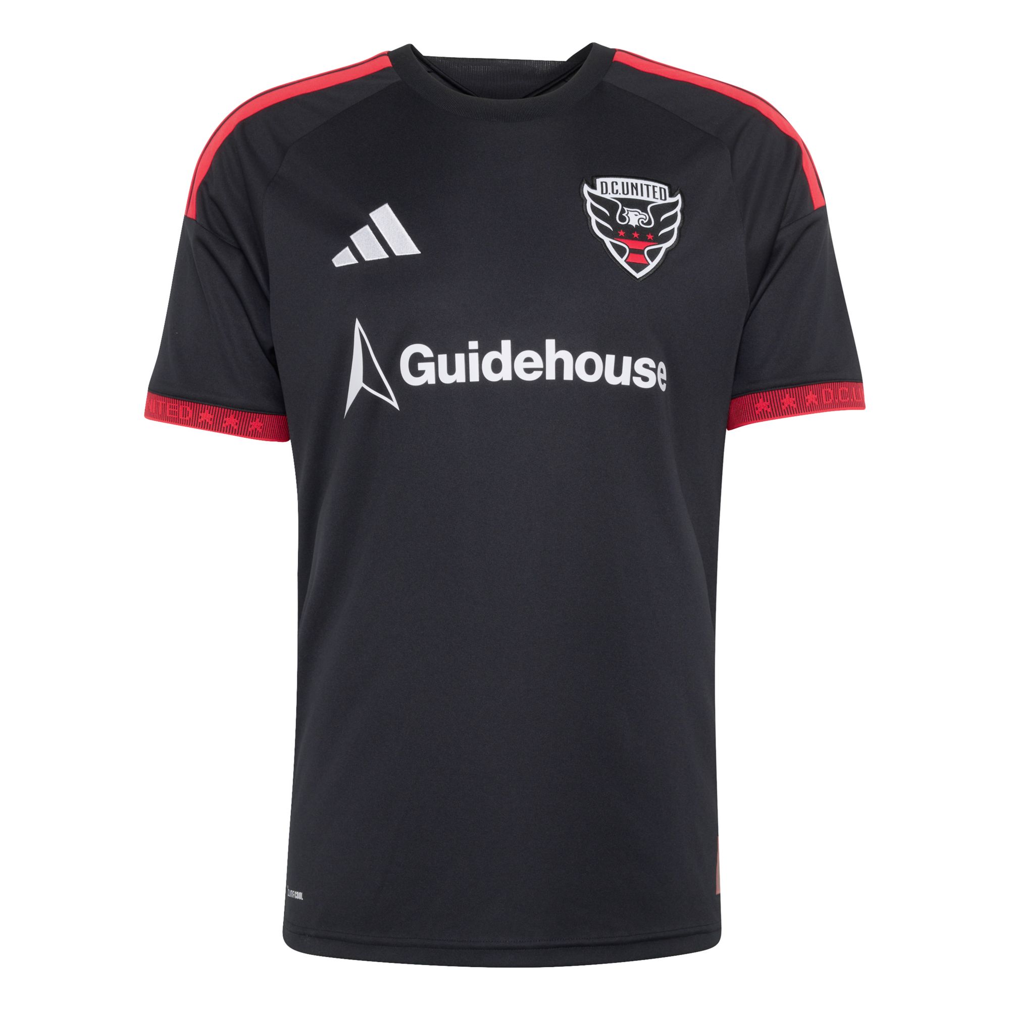 adidas Adult D.C. United Gabriel Pirani #10 2026 Primary Replica 'Black-and-Red Kit' Jersey product image