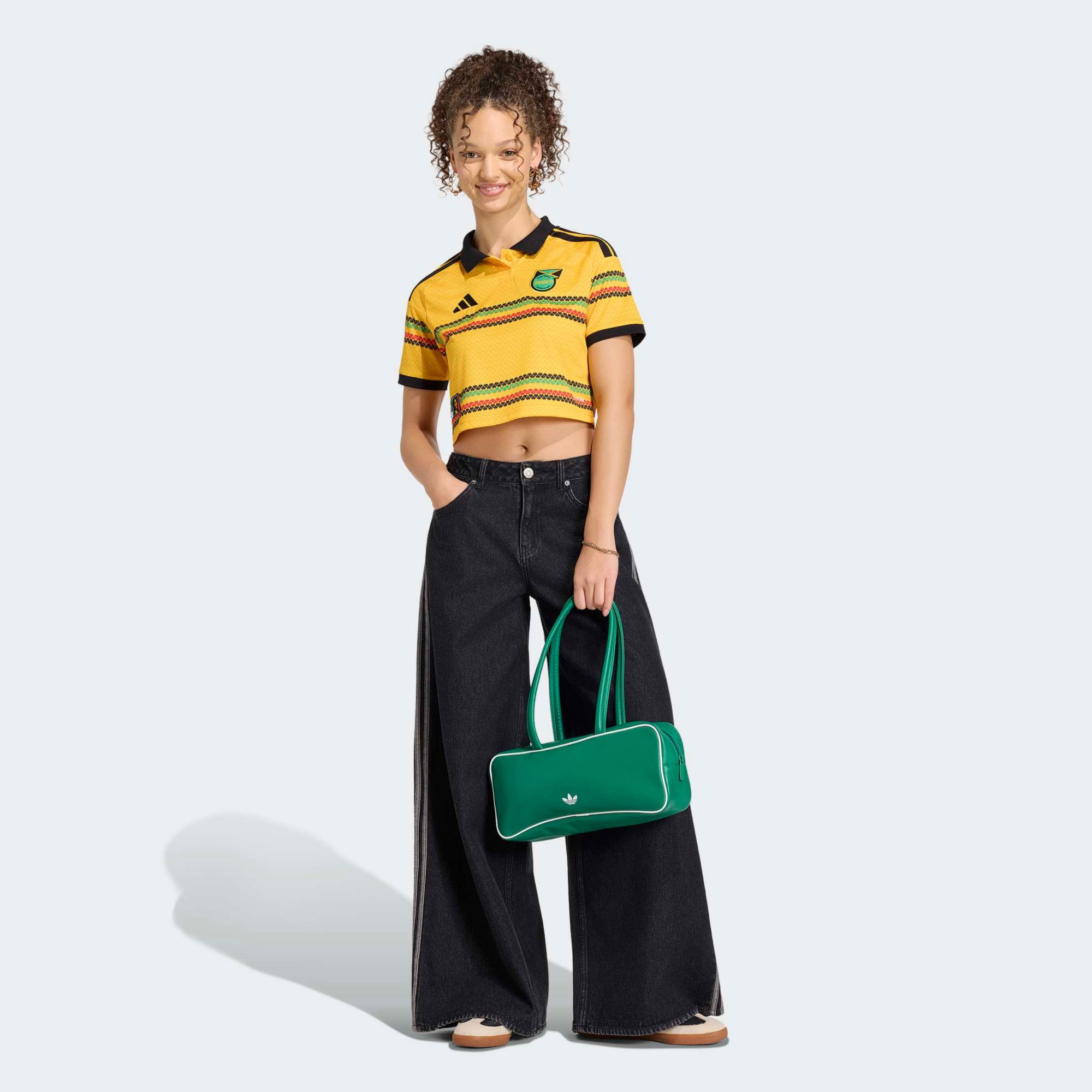 adidas Women's Jamaica 2026 Home Crop Top Replica Jersey product image