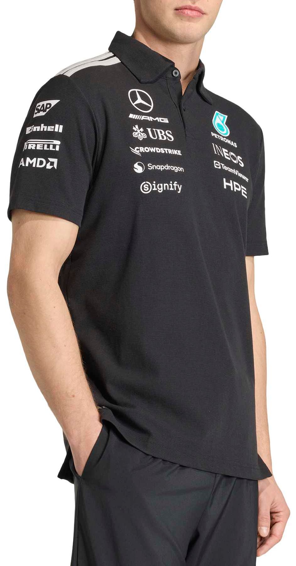 Mitchell & Ness Men's Algeria Black Team Polo product image