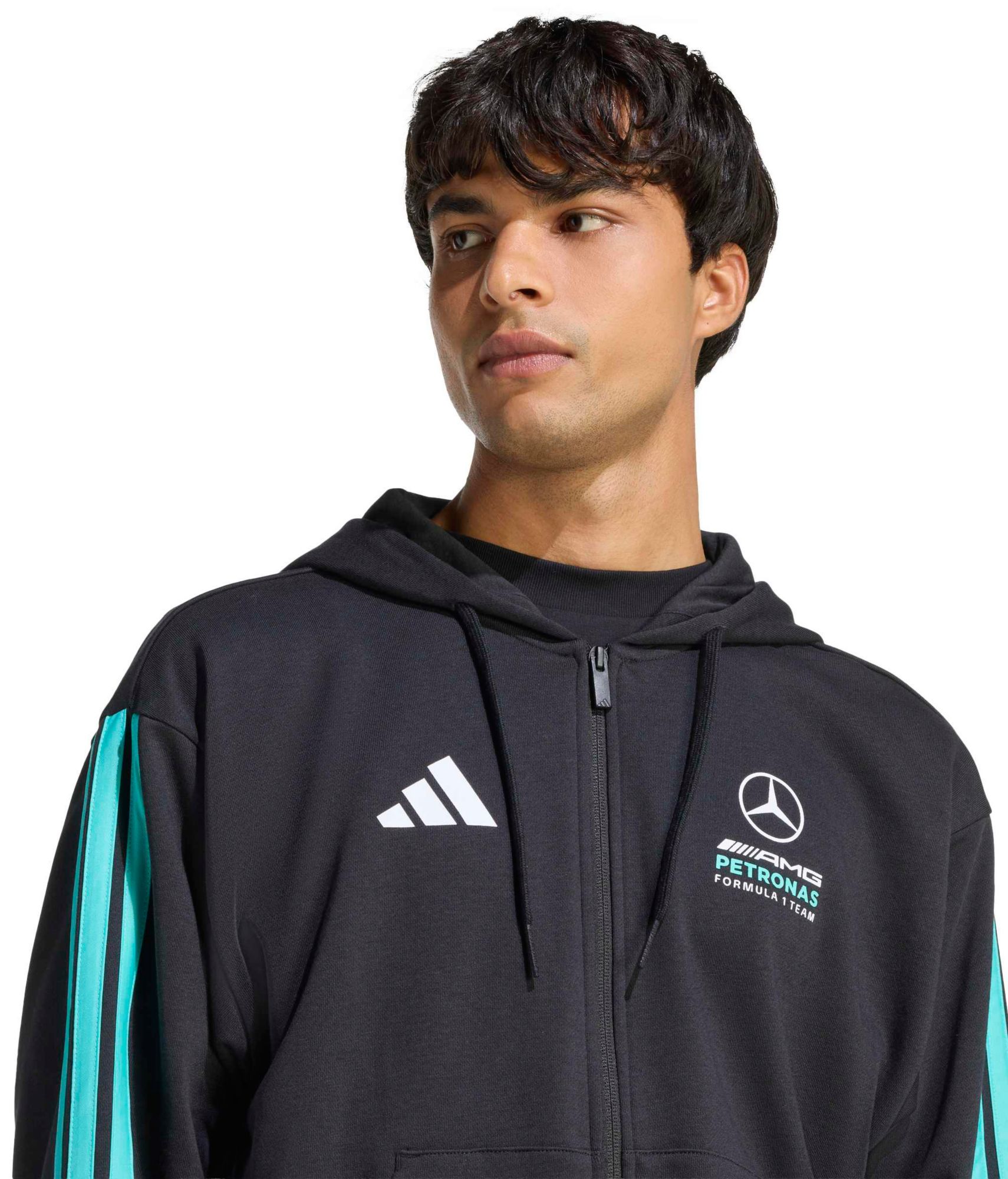 Mitchell & Ness Men's Algeria Black Full-Zip Hoodie product image