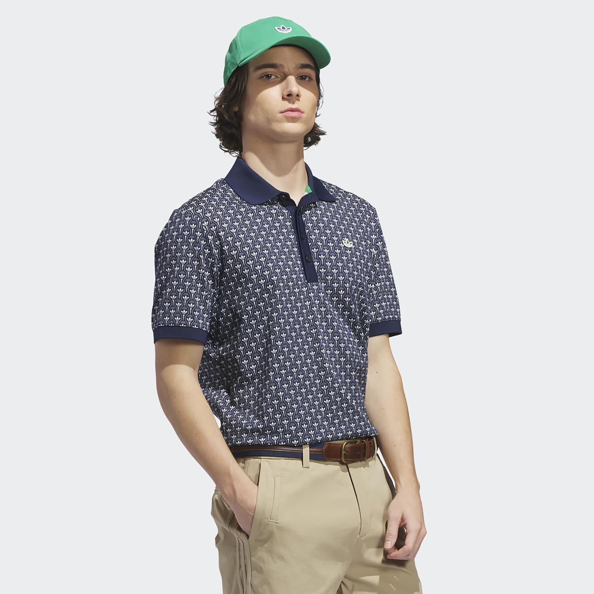 adidas Originals Men's All-Over Trefoil Golf Polo product image