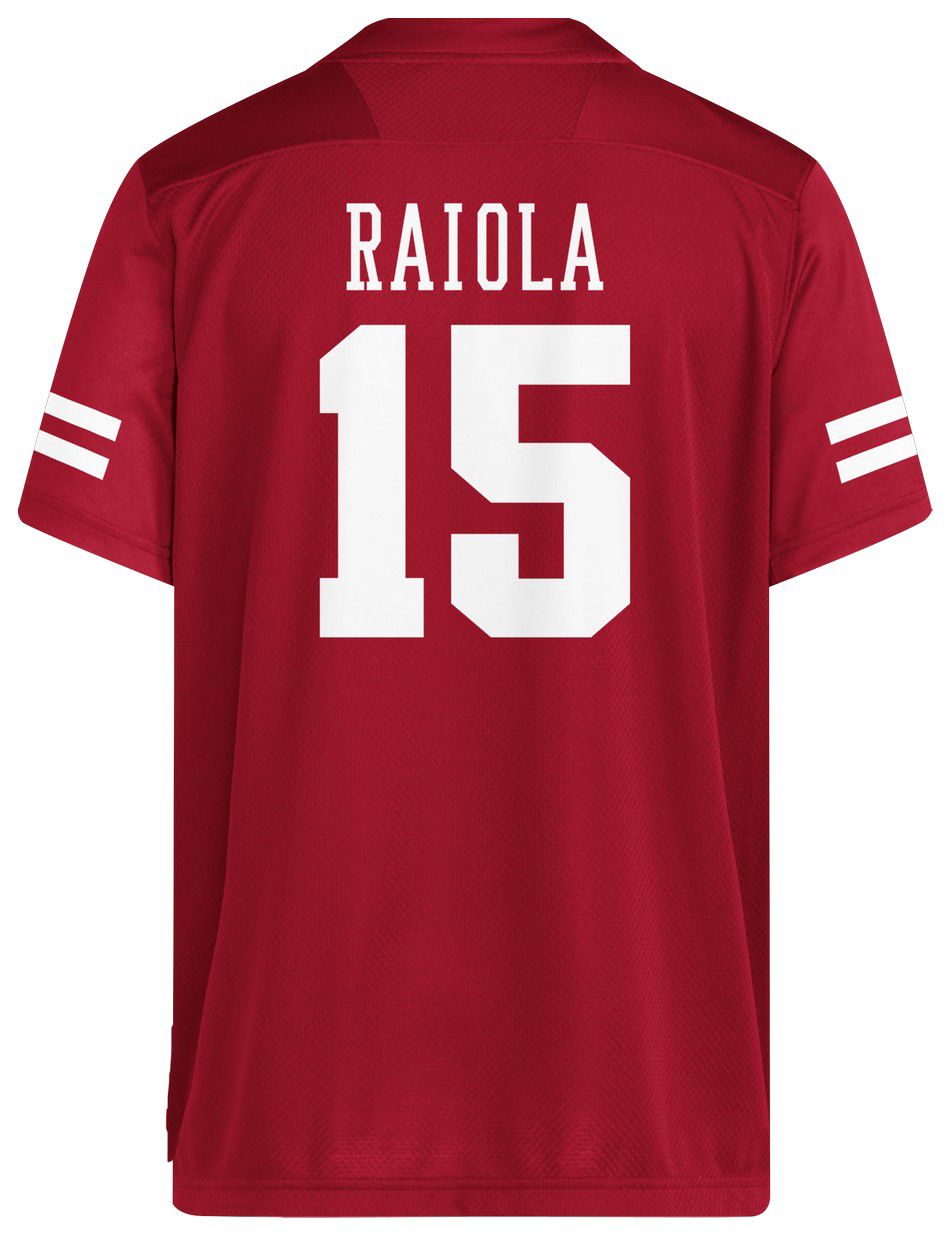 adidas Men's Nebraska Cornhuskers Dylan Raiola #15 Red Replica Football Jersey product image