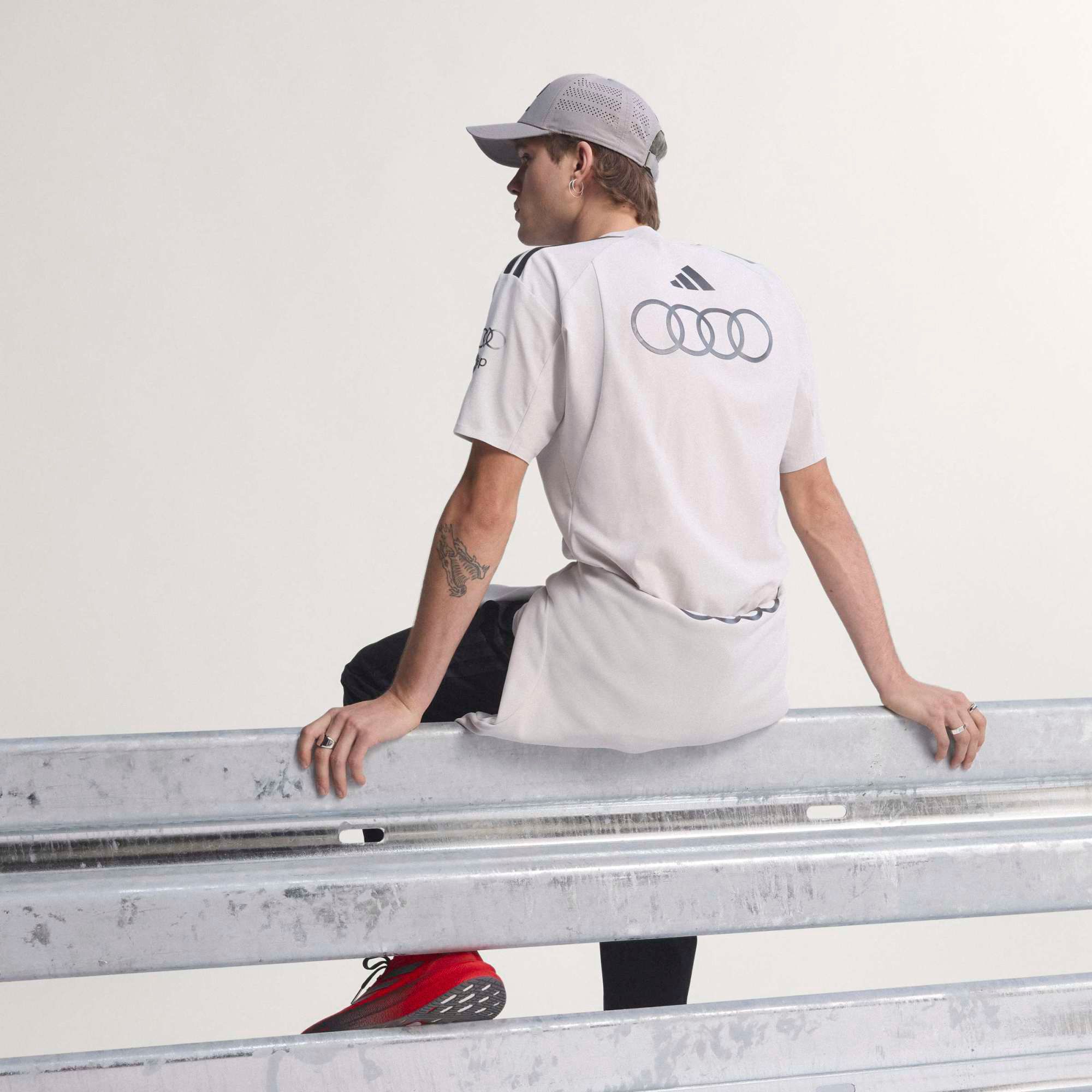 Mitchell & Ness Men's Algeria Gray Team Polo product image