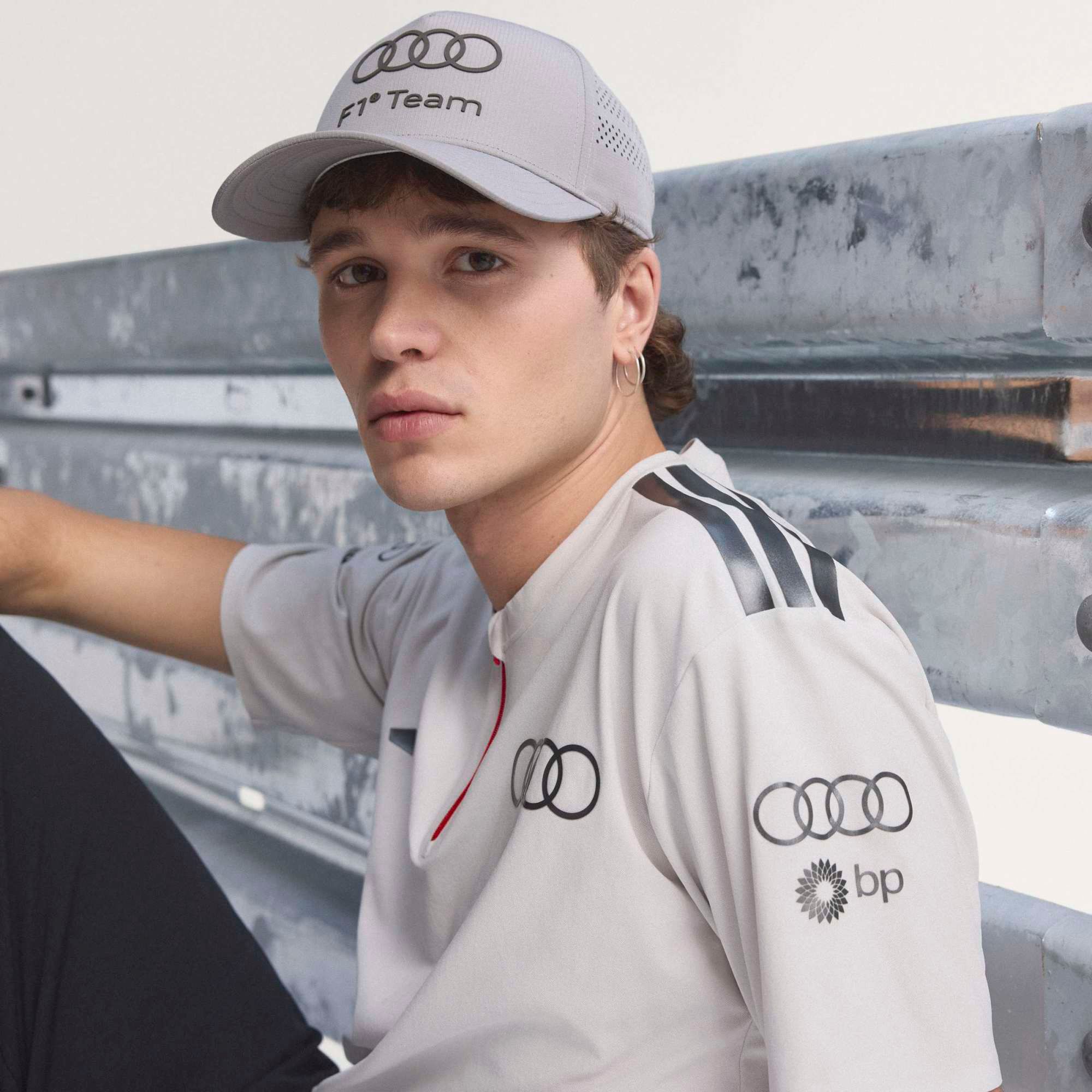 Mitchell & Ness Men's Algeria Gray Team Polo product image