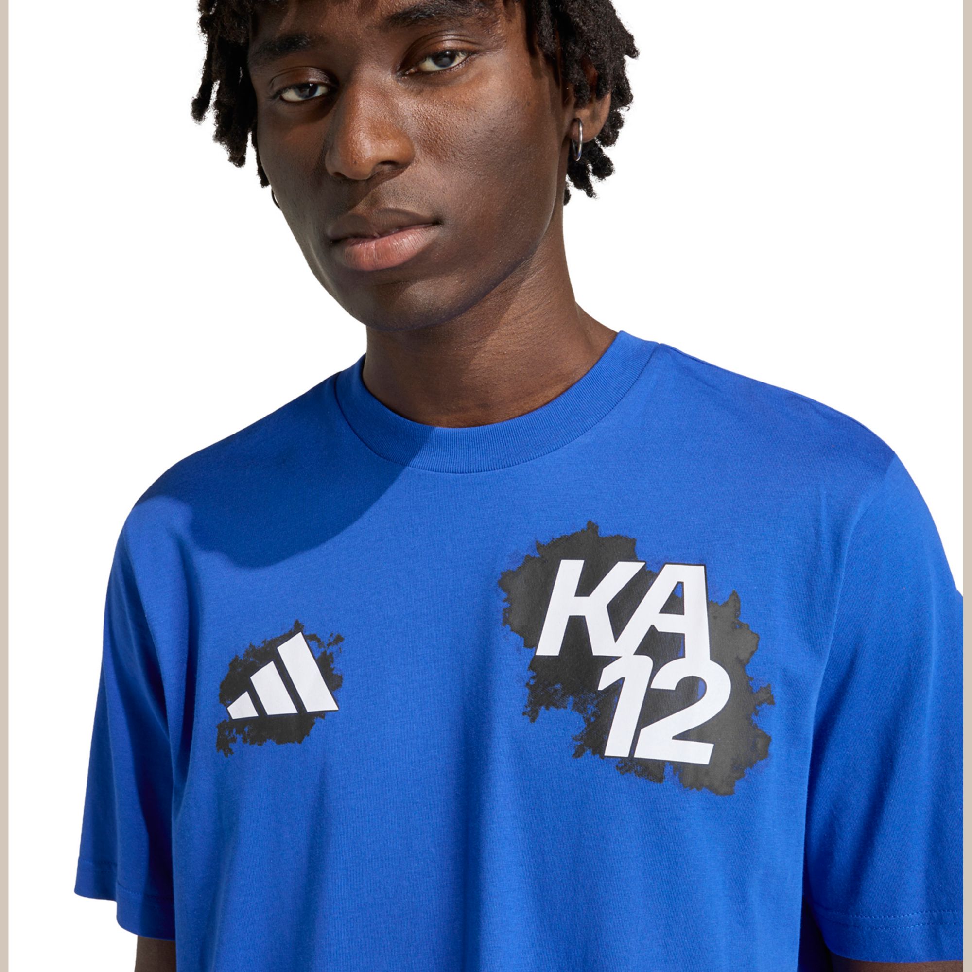 adidas Men's F1 Mercedes Kimi Antonelli #12 Blue T-Shirt product image