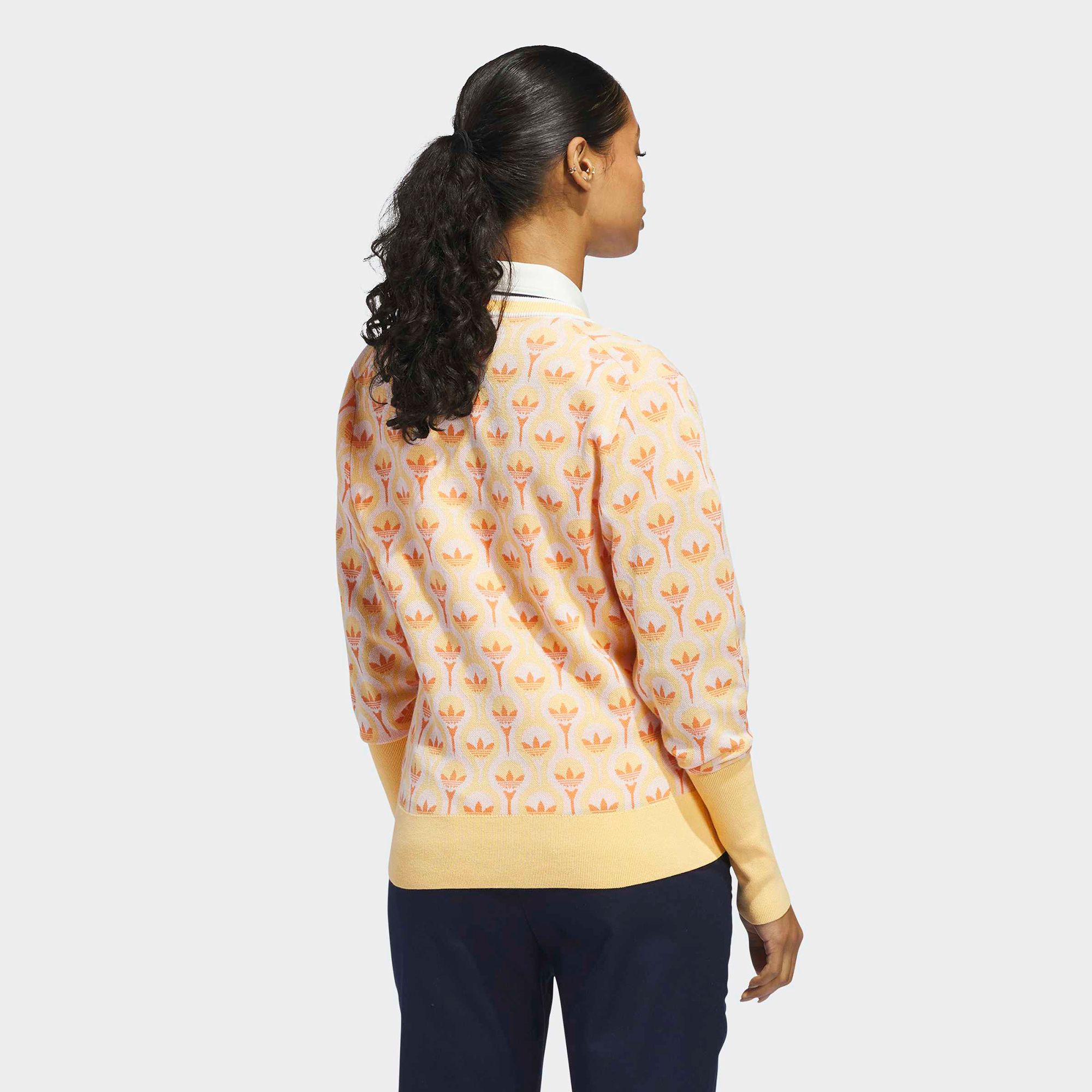 adidas Originals Women's All-Over Cardigan Golf Sweater product image