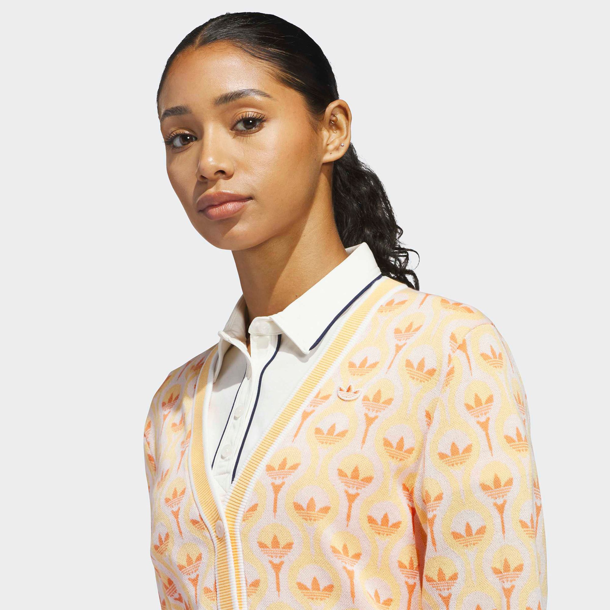 adidas Originals Women's All-Over Cardigan Golf Sweater product image