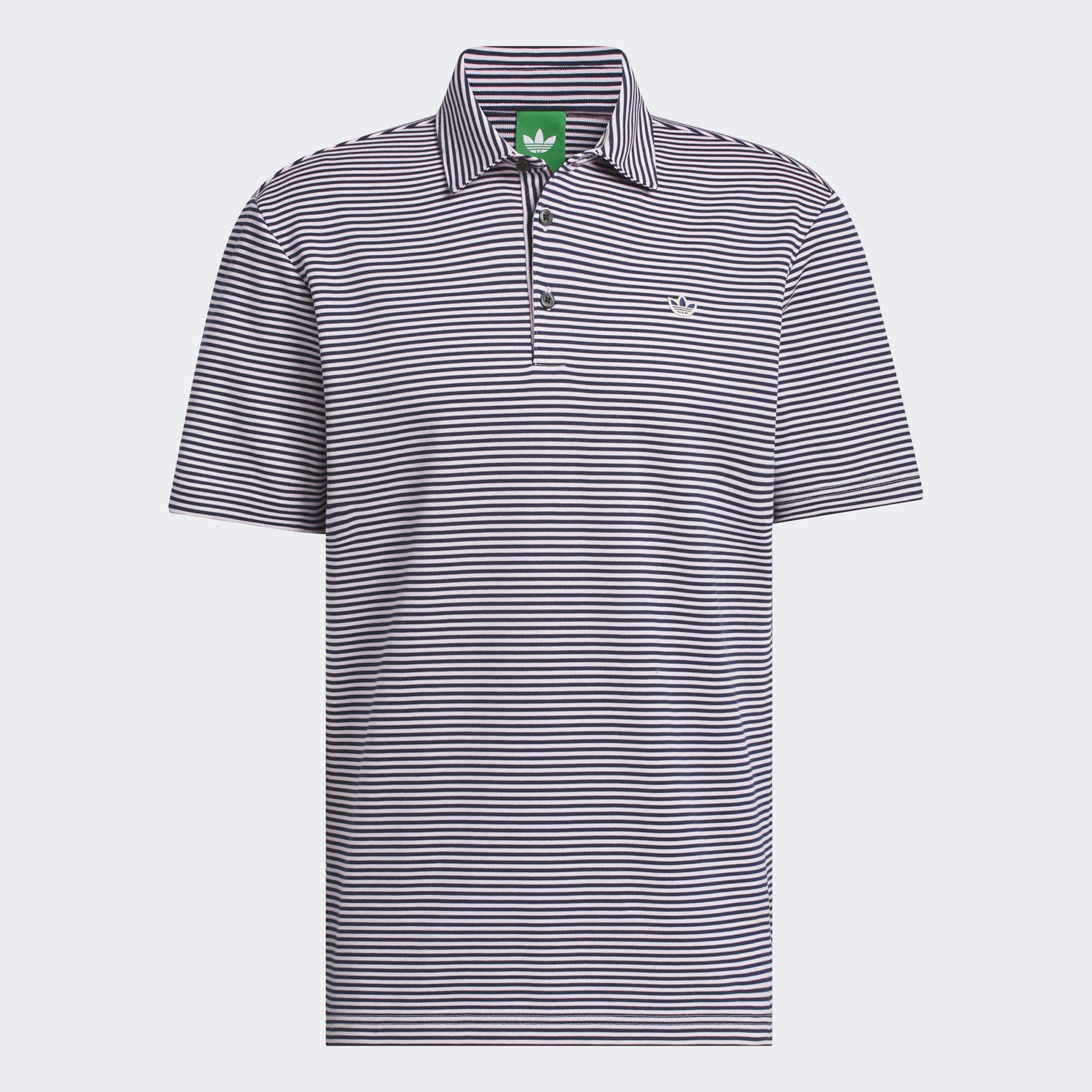 adidas Originals Mens Short sleeve Striped Pique Golf Polo product image