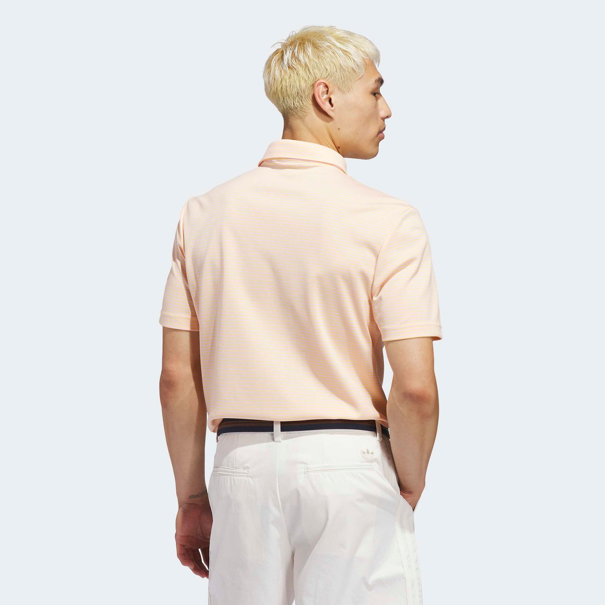 adidas Originals Mens Short sleeve Striped Pique Golf Polo product image