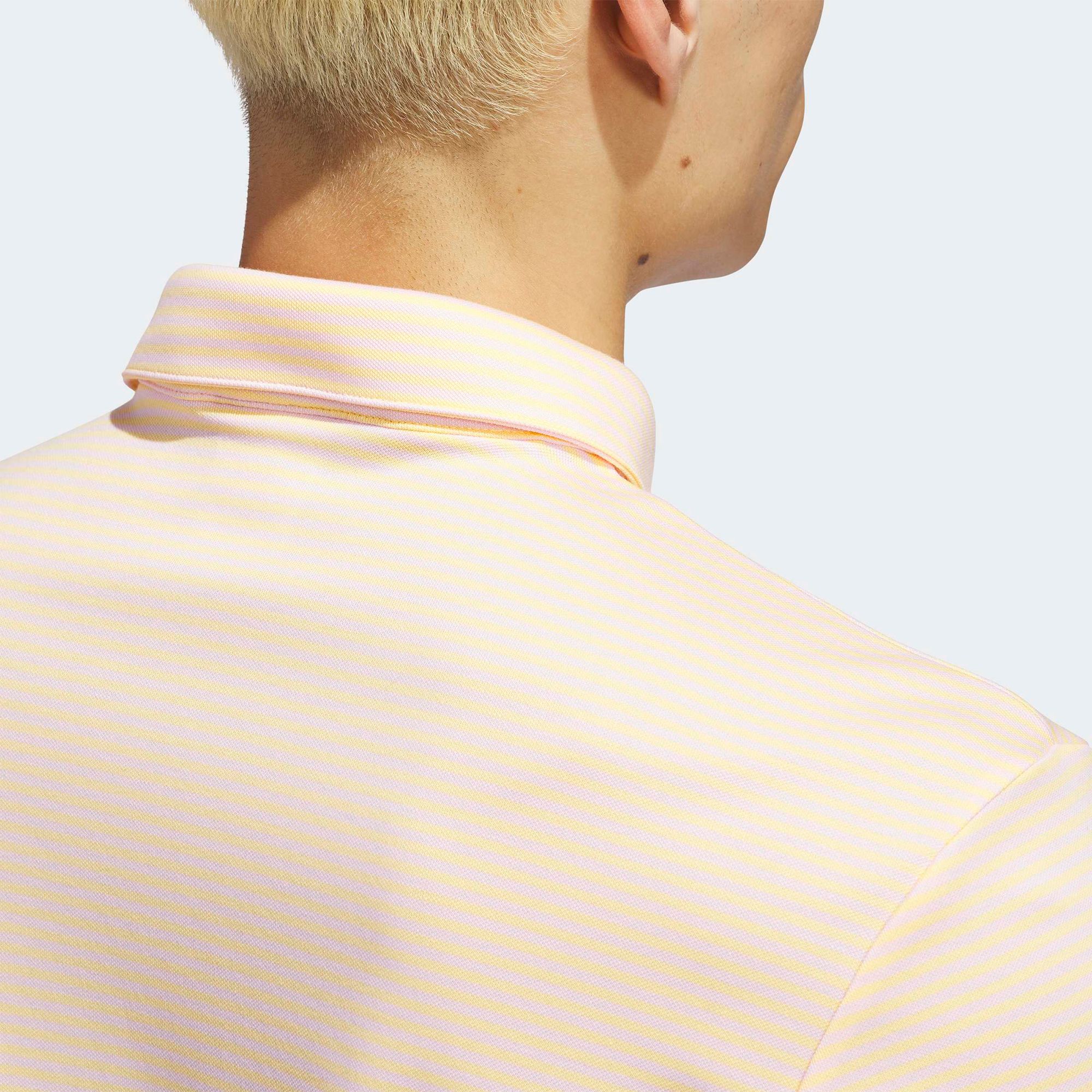 adidas Originals Mens Short sleeve Striped Pique Golf Polo product image