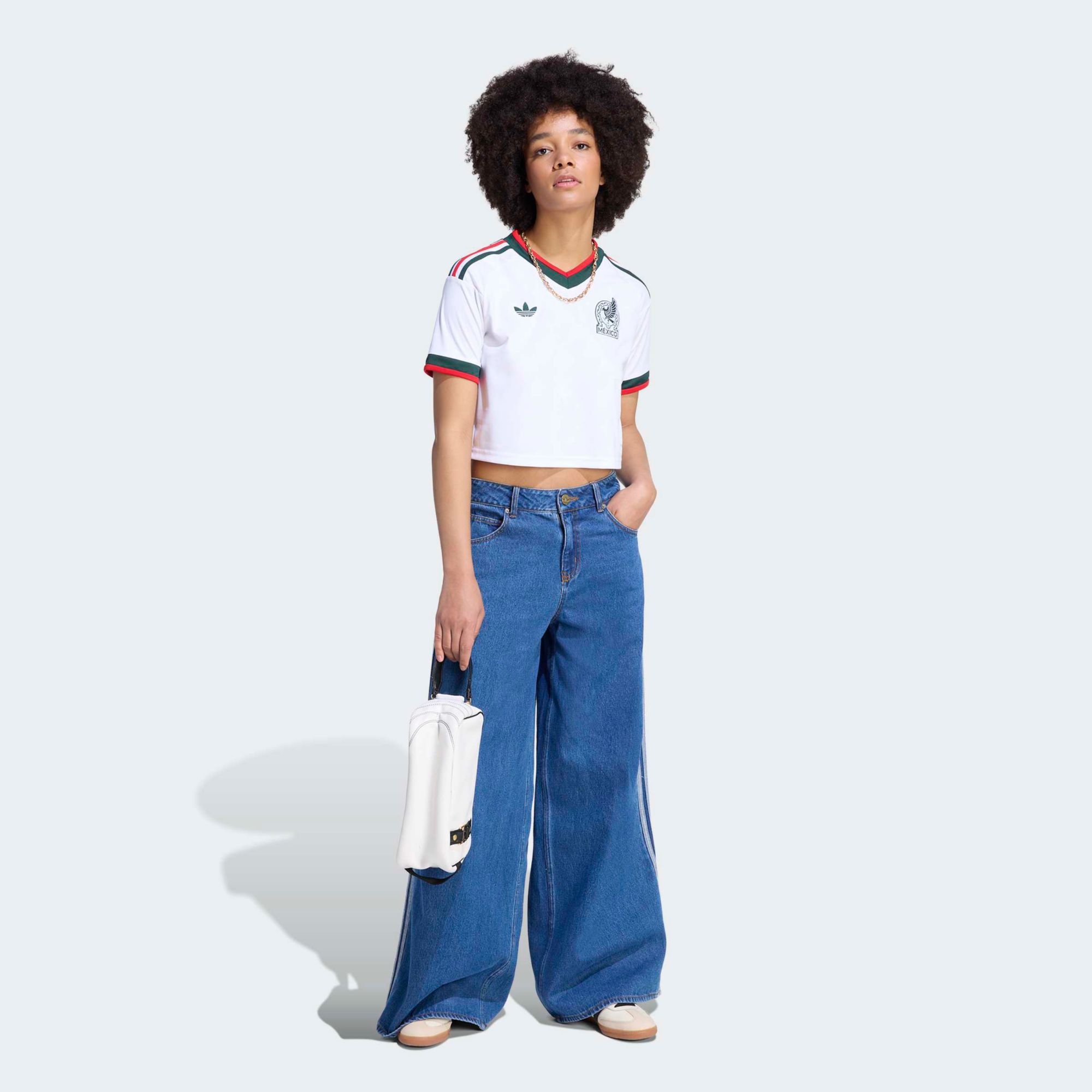 adidas Women's Mexico 2026 Away Crop Top Replica Jersey product image