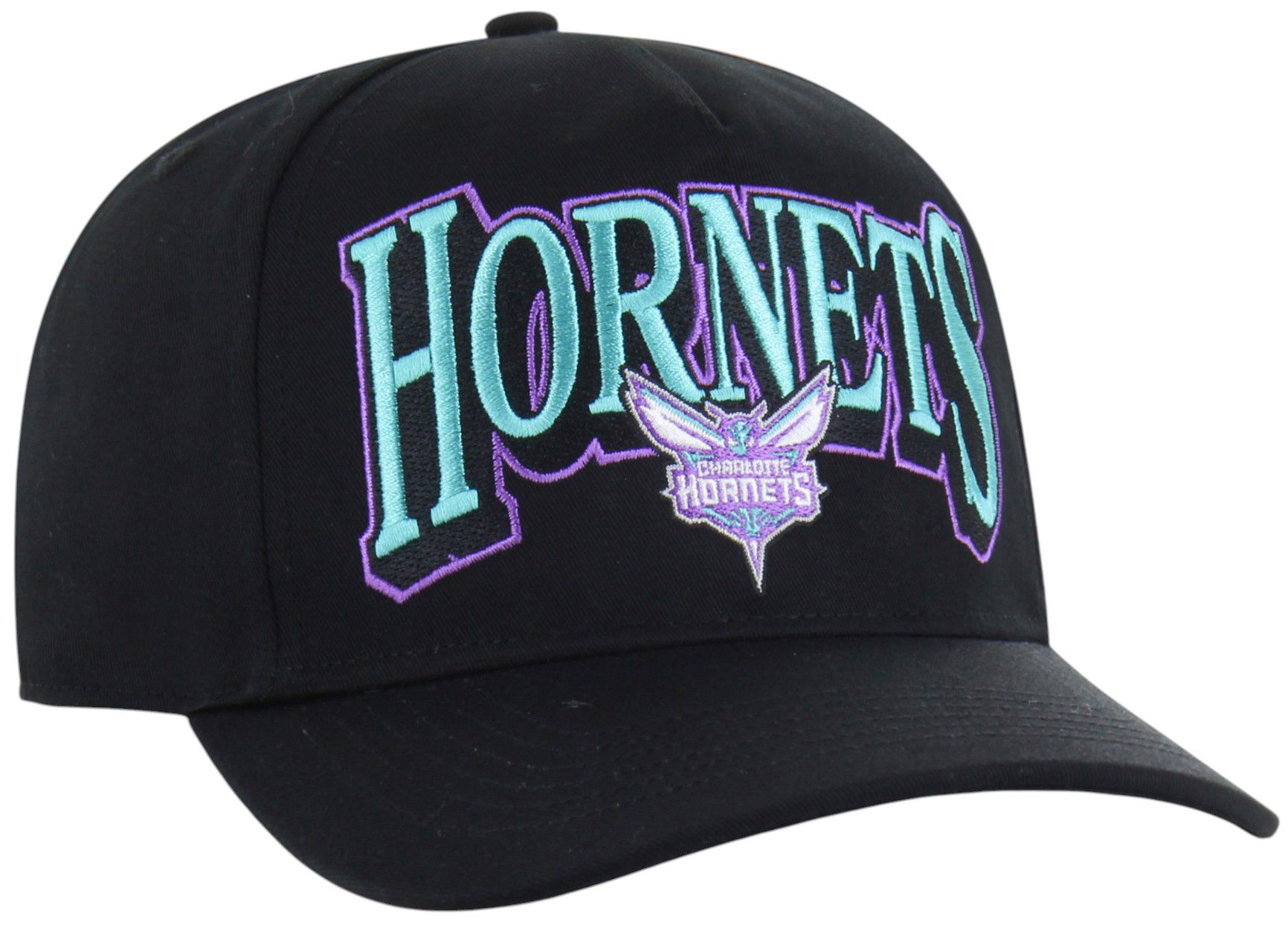 '47 Adult Charlotte Hornets Black Everytime Hitch Adjustable Hat product image