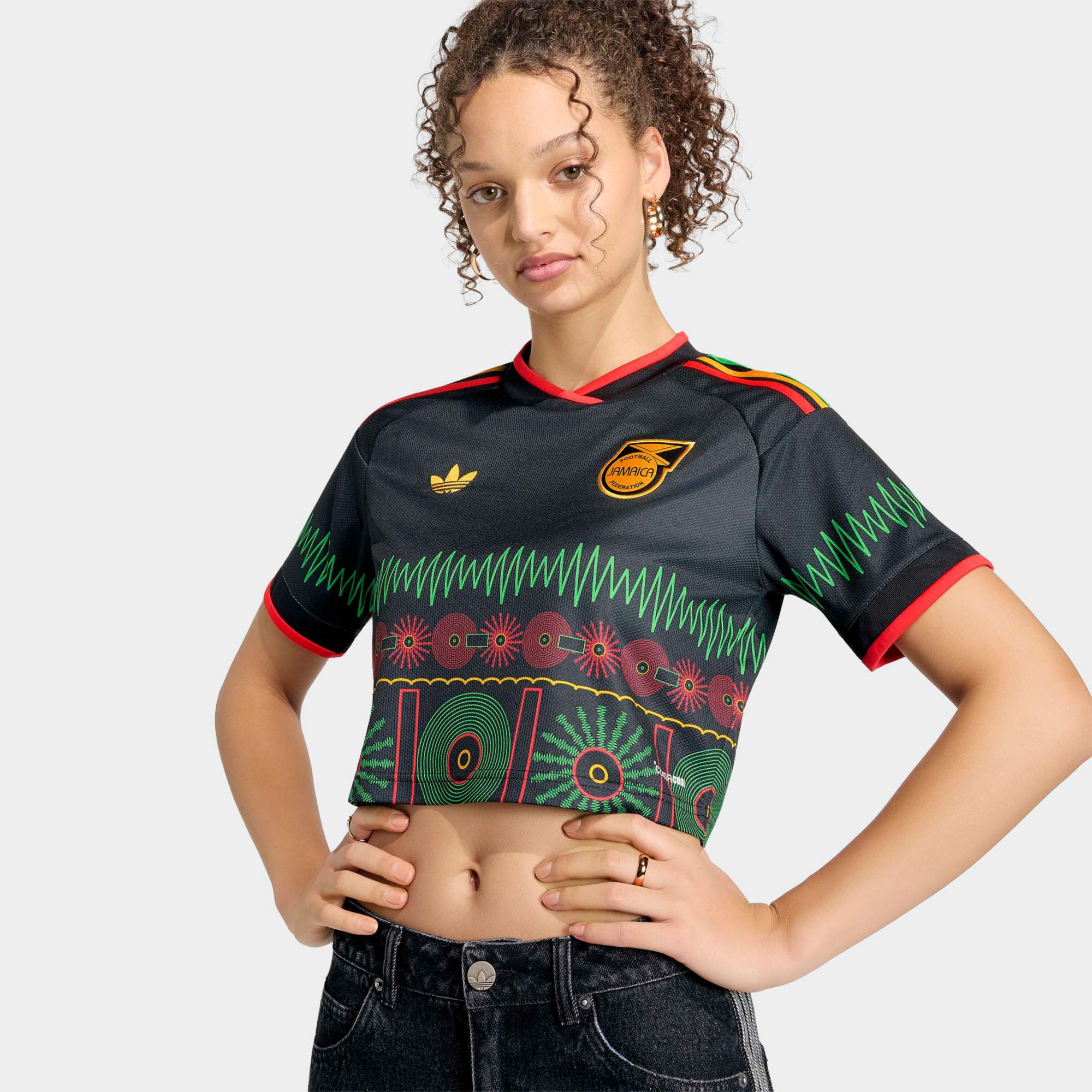 adidas Women's Jamaica 2026 Away Crop Top Replica Jersey product image