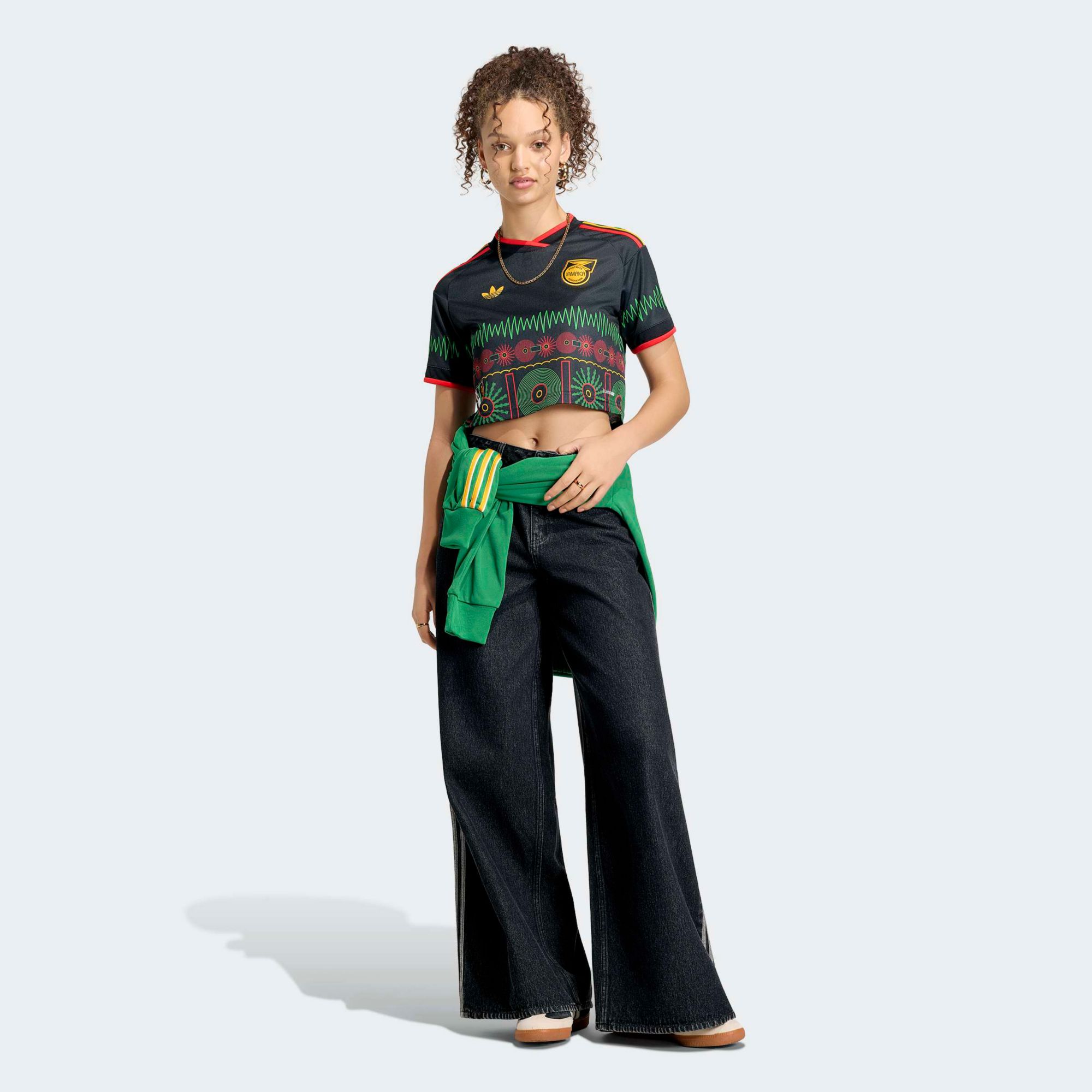 adidas Women's Jamaica 2026 Away Crop Top Replica Jersey product image