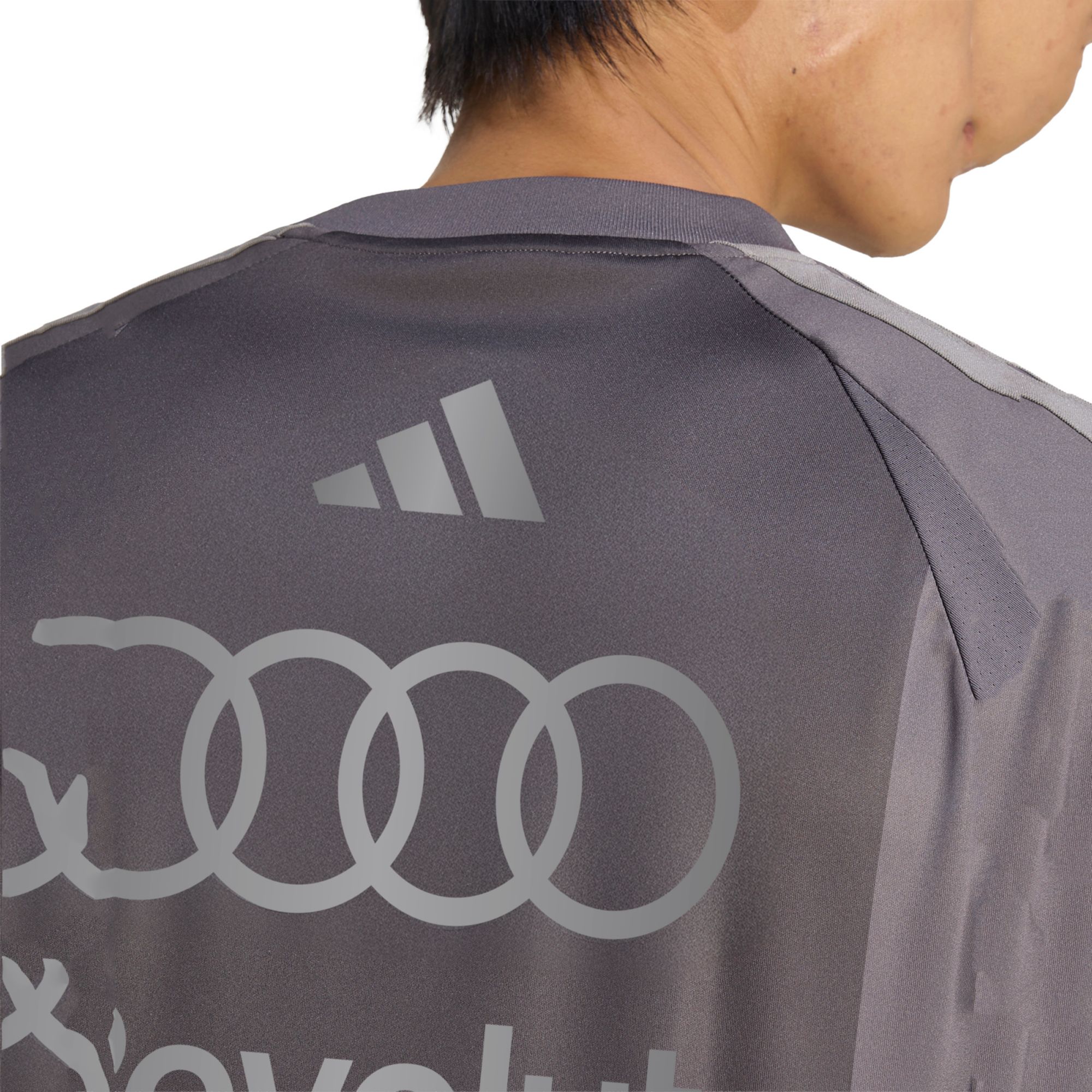 adidas Men's F1 Audi Replica Driver Grey Jersey product image
