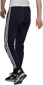 Adidas Women Primegreen Black Slim Tapered 3-Stripe Track Pants L Large NWT