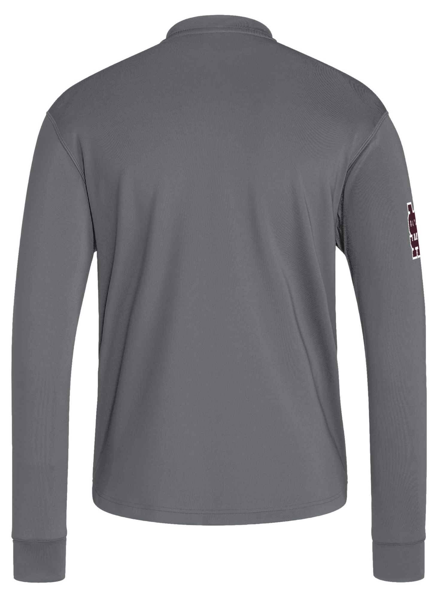 adidas Men's Mississippi State Bulldogs Dark Gray Dugout Crewneck Sweatshirt product image