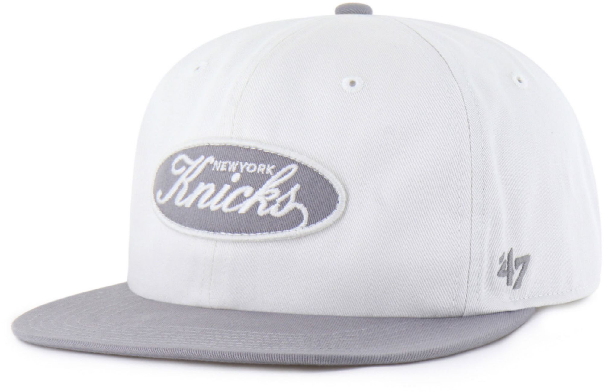 '47 Adult New York Knicks Off White Contemporary Basics Foundational Captain Adjustable Hat product image