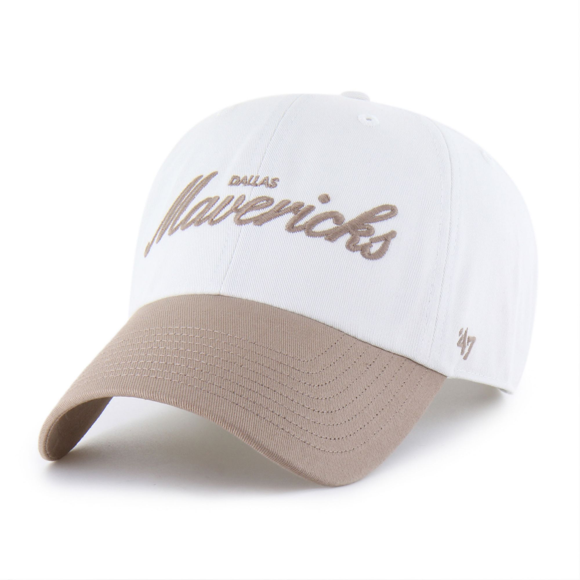 '47 Adult Dallas Mavericks Off White Contemporary Basics Foundational Clean Up Adjustable Hat product image