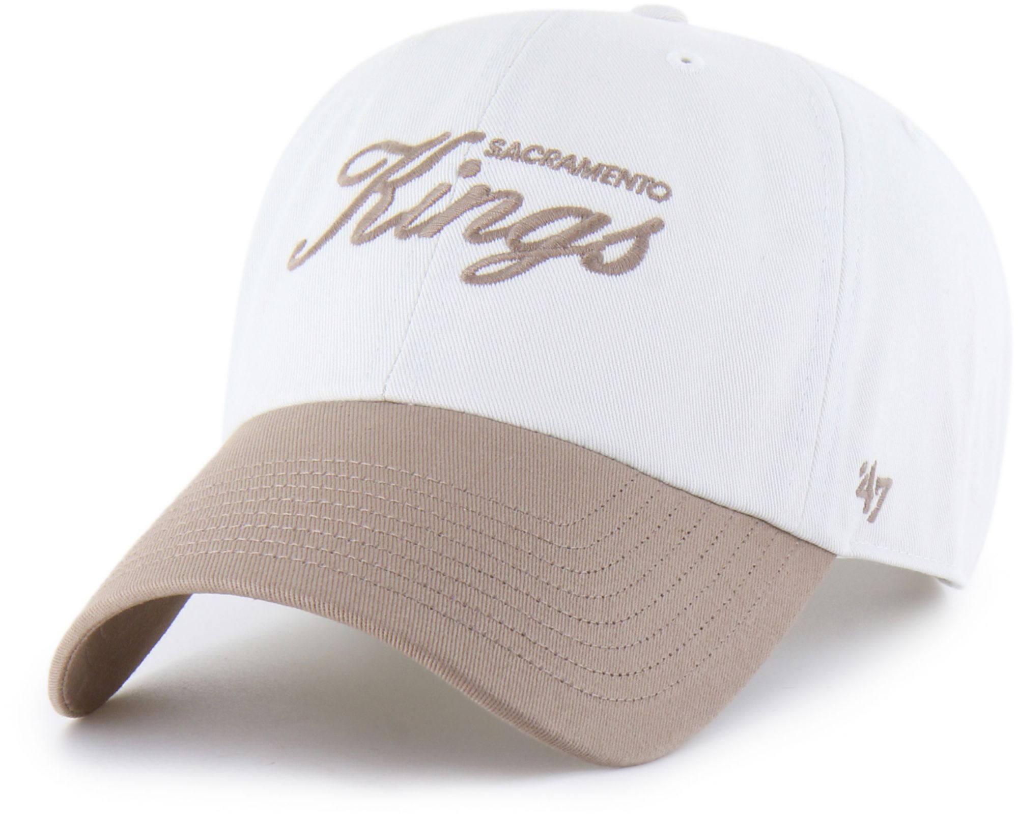 '47 Adult Sacramento Kings Off White Contemporary Basics Foundational Clean Up Adjustable Hat product image