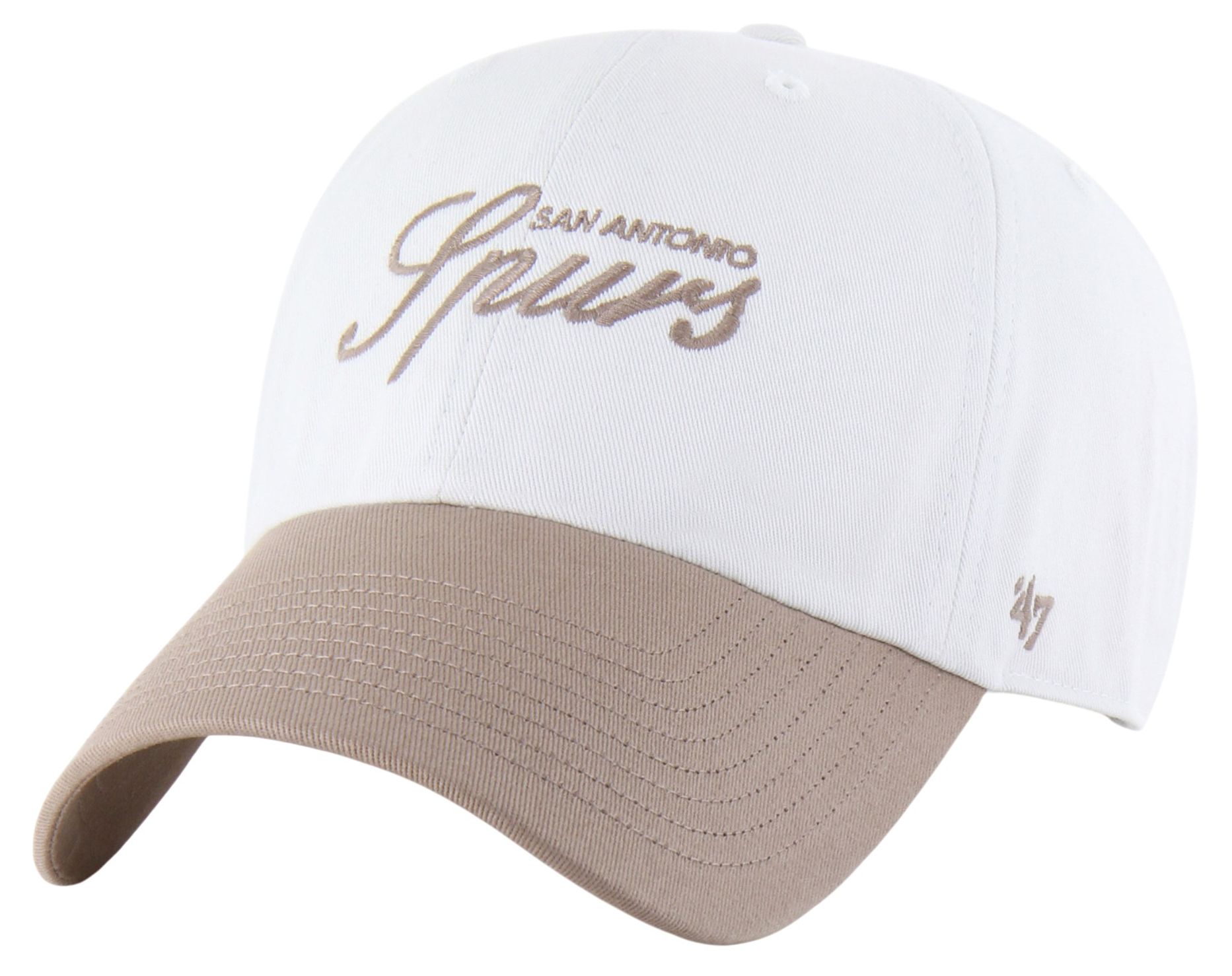 '47 Adult San Antonio Spurs Off White Contemporary Basics Foundational Clean Up Adjustable Hat product image