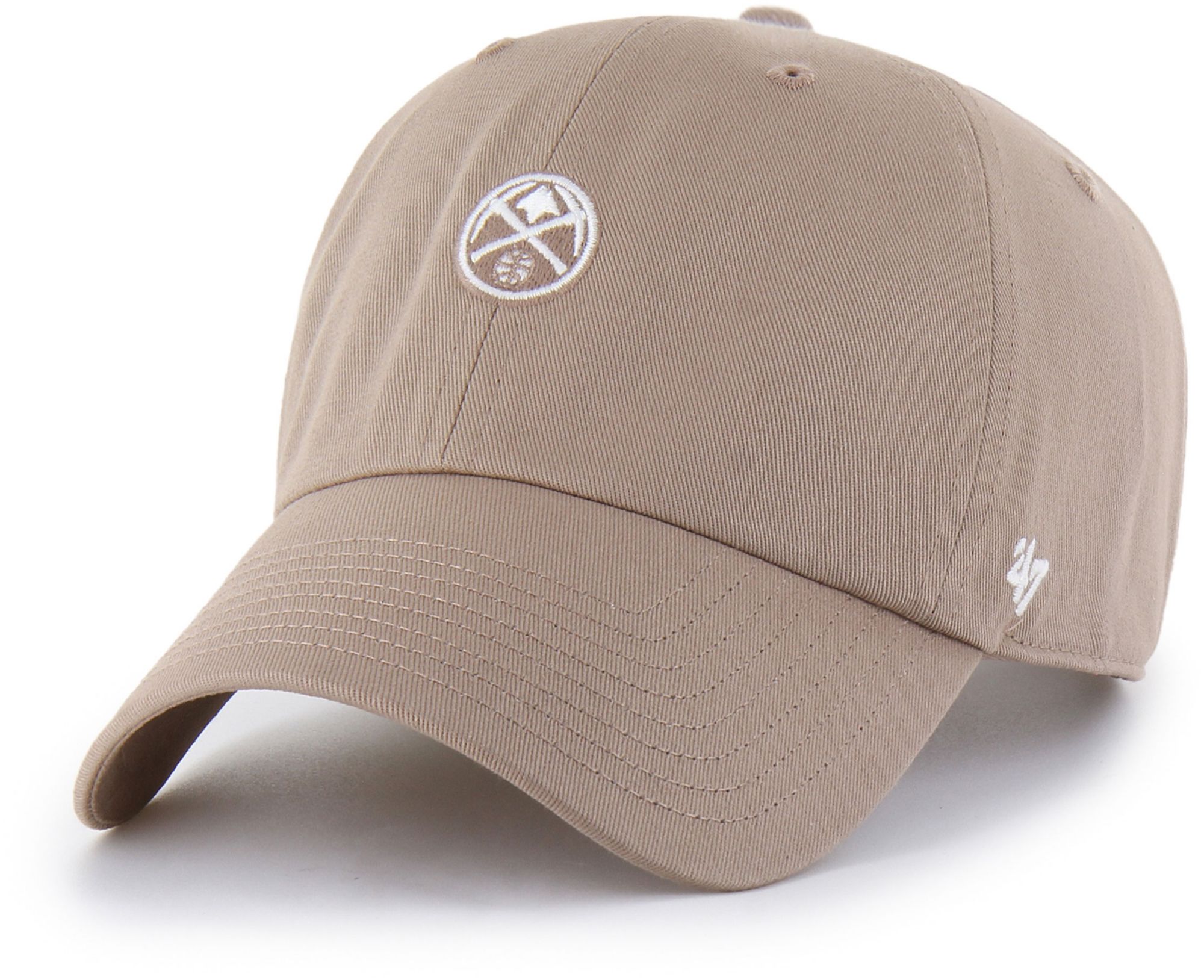 '47 Adult Denver Nuggets Brown Contemporary Basics Foundational Logo Clean Up Adjustable Hat product image