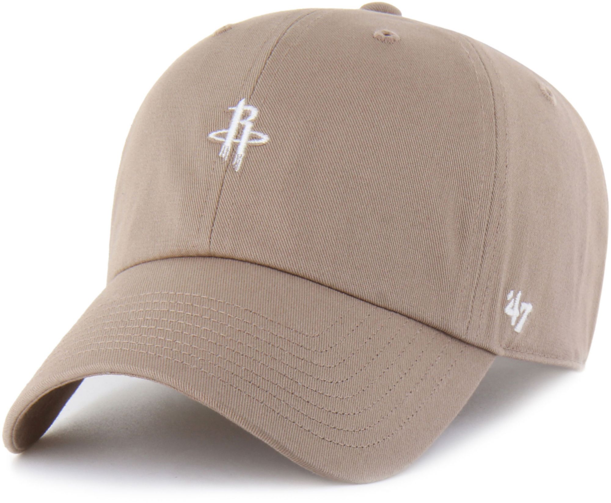 '47 Adult Houston Rockets Brown Contemporary Basics Foundational Logo Clean Up Adjustable Hat product image