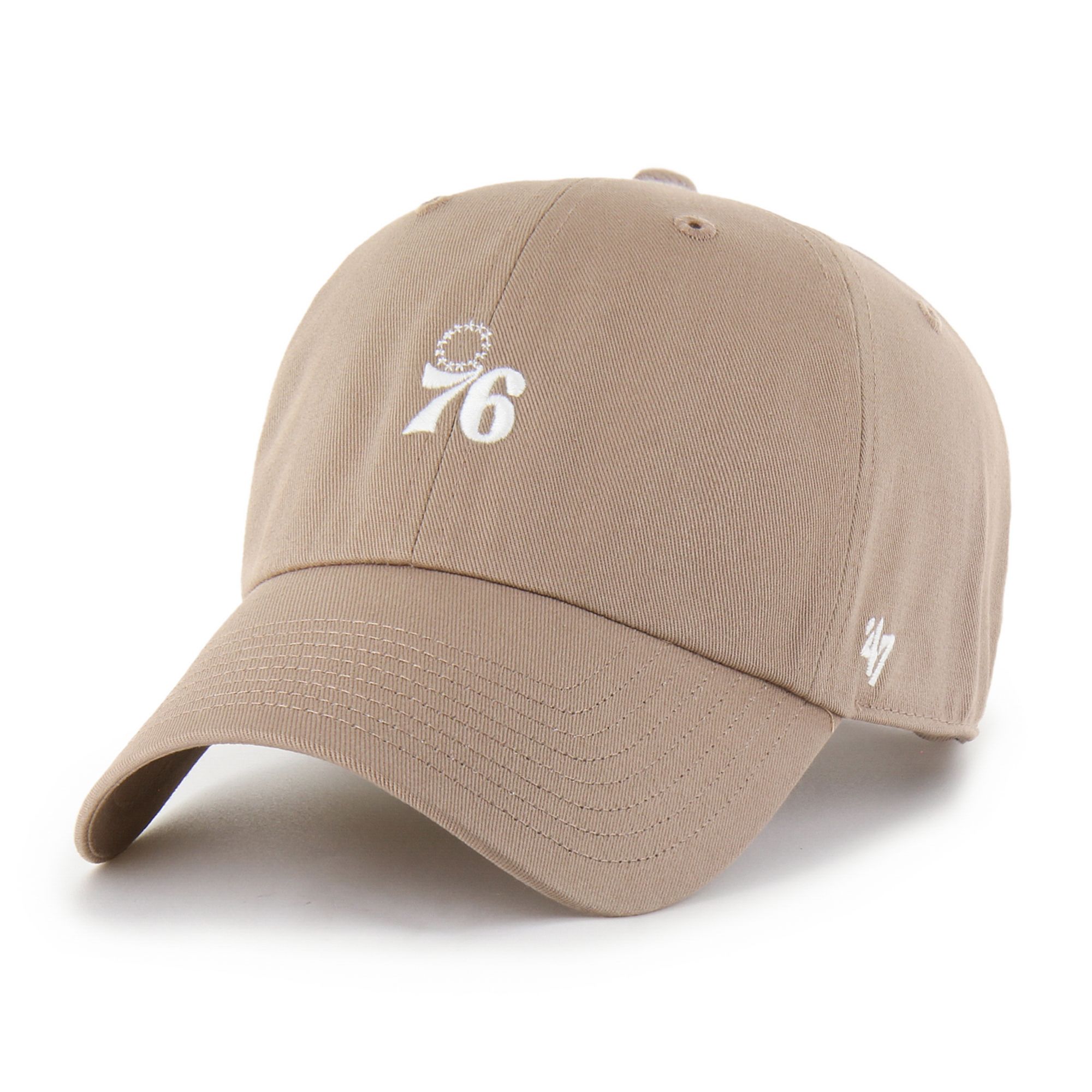 '47 Adult Philadelphia 76ers Brown Contemporary Basics Foundational Logo Clean Up Adjustable Hat product image