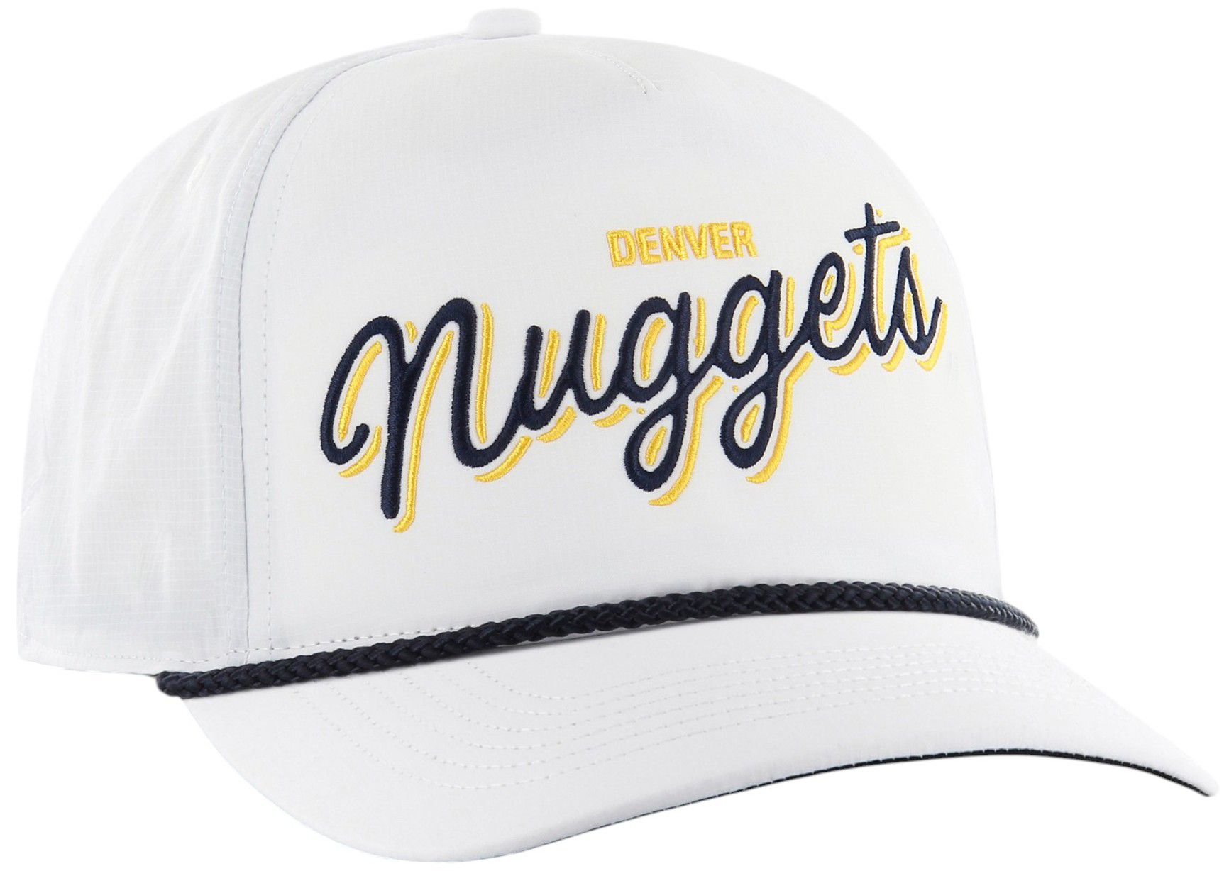'47 Adult Denver Nuggets White Wordmark Brrr Fairway Relaxed Fit Hitch Adjustable Hat product image