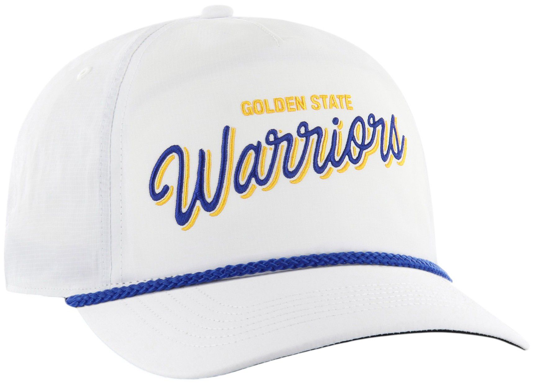 '47 Adult Golden State Warriors White Wordmark Brrr Fairway Relaxed Fit Hitch Adjustable Hat product image