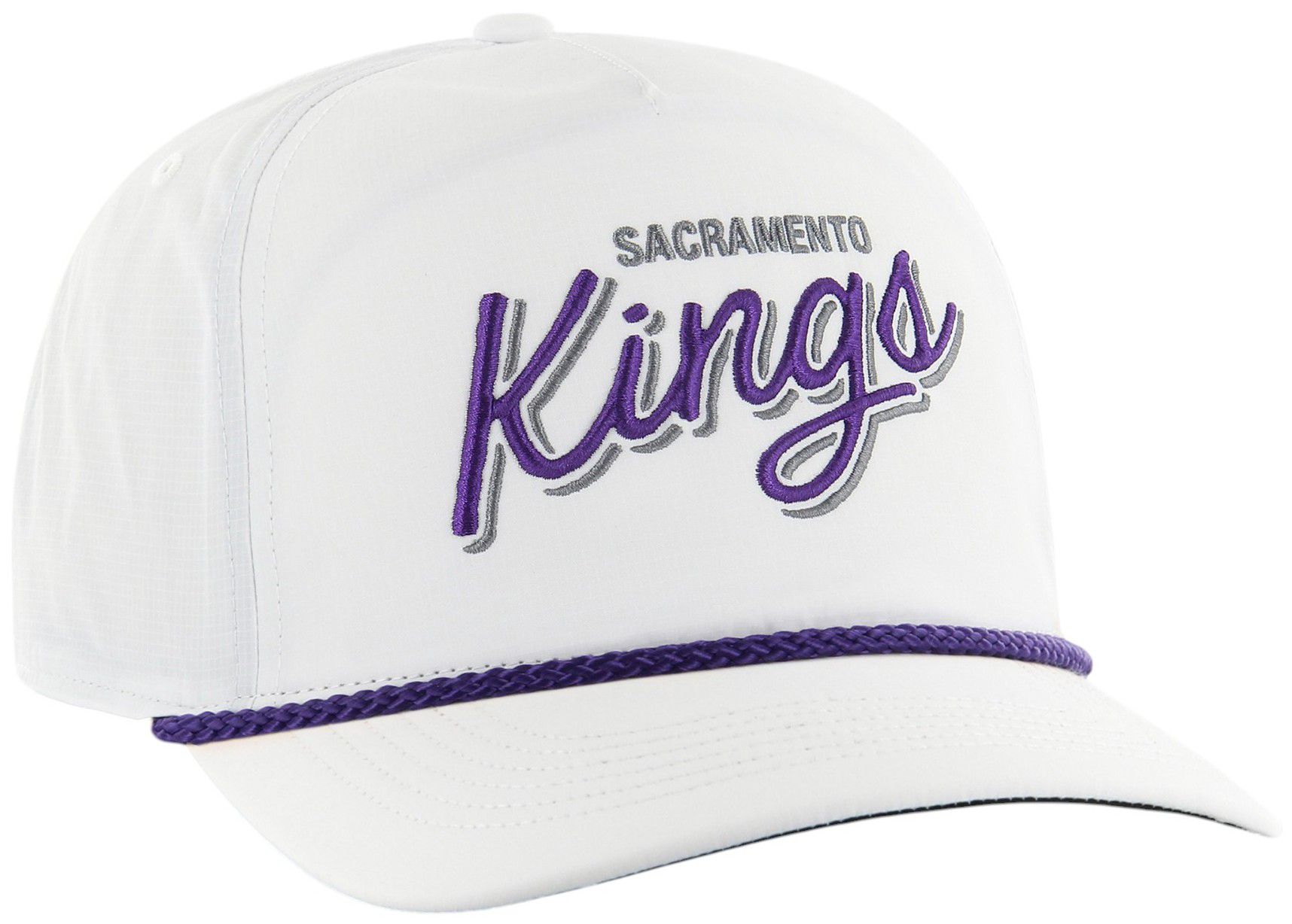 '47 Adult Sacramento Kings White Wordmark Brrr Fairway Relaxed Fit Hitch Adjustable Hat product image