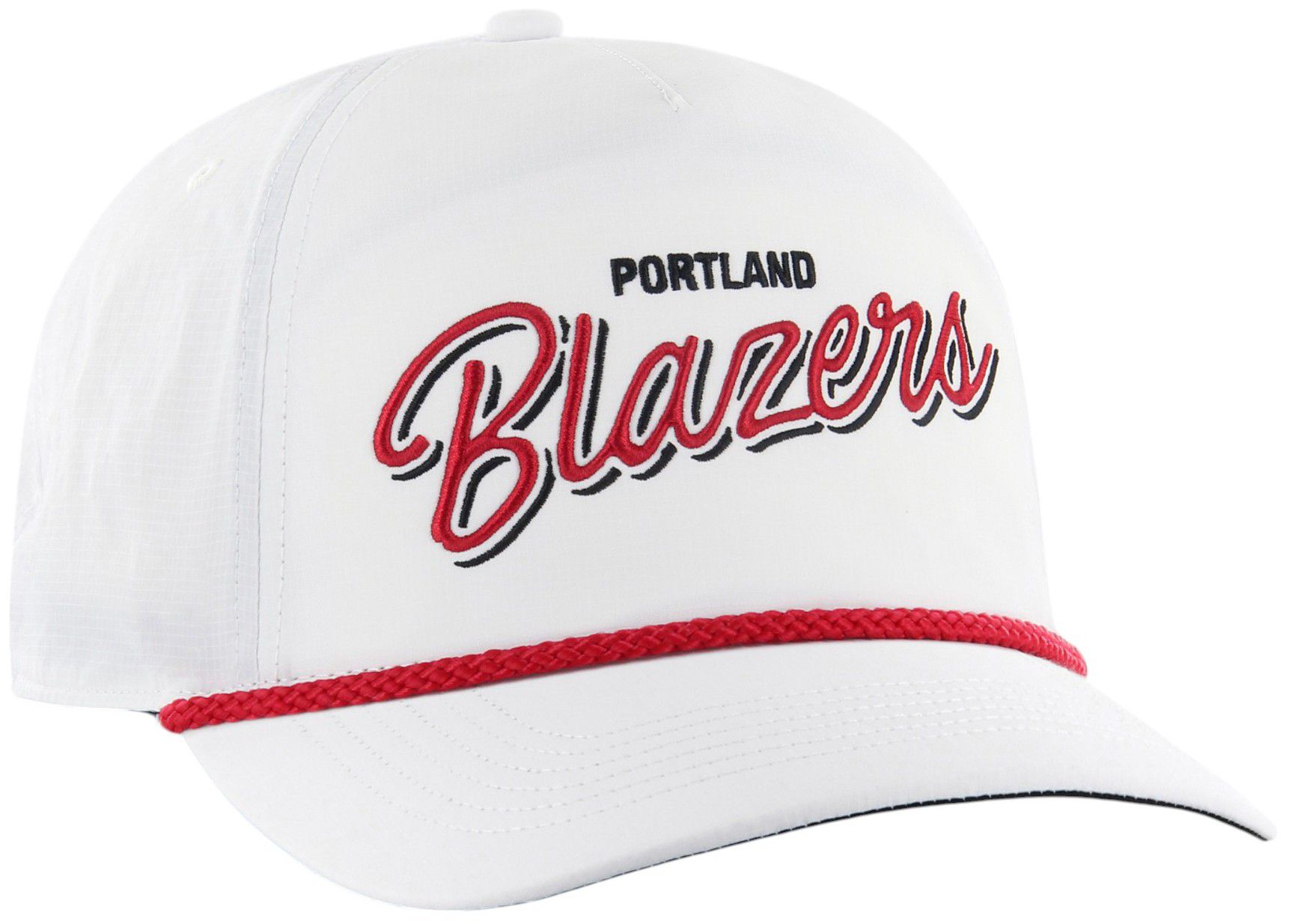 '47 Adult Portland Trail Blazers White Wordmark Brrr Fairway Relaxed Fit Hitch Adjustable Hat product image