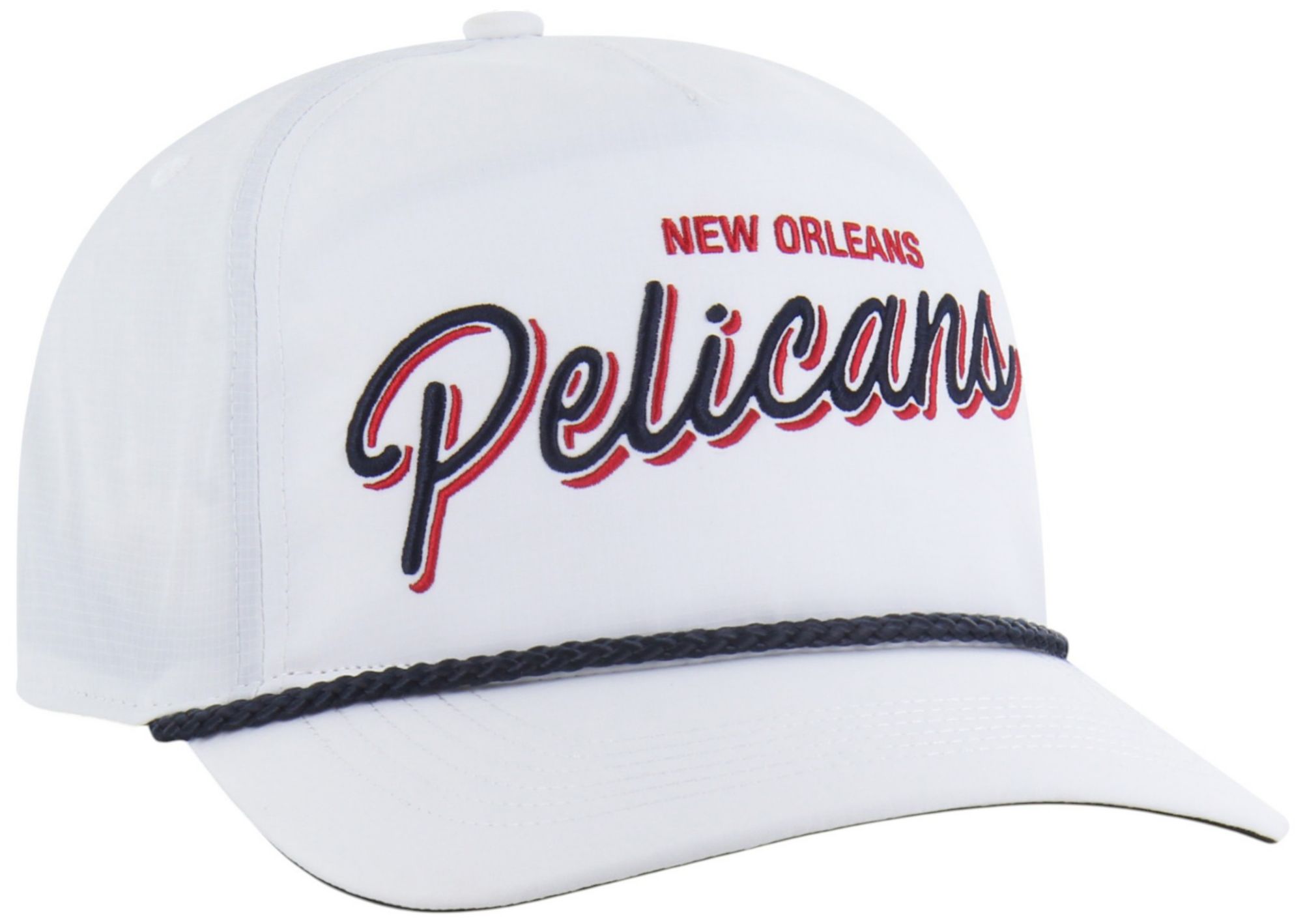'47 Adult New Orleans Pelicans White Wordmark Brrr Fairway Relaxed Fit Hitch Adjustable Hat product image