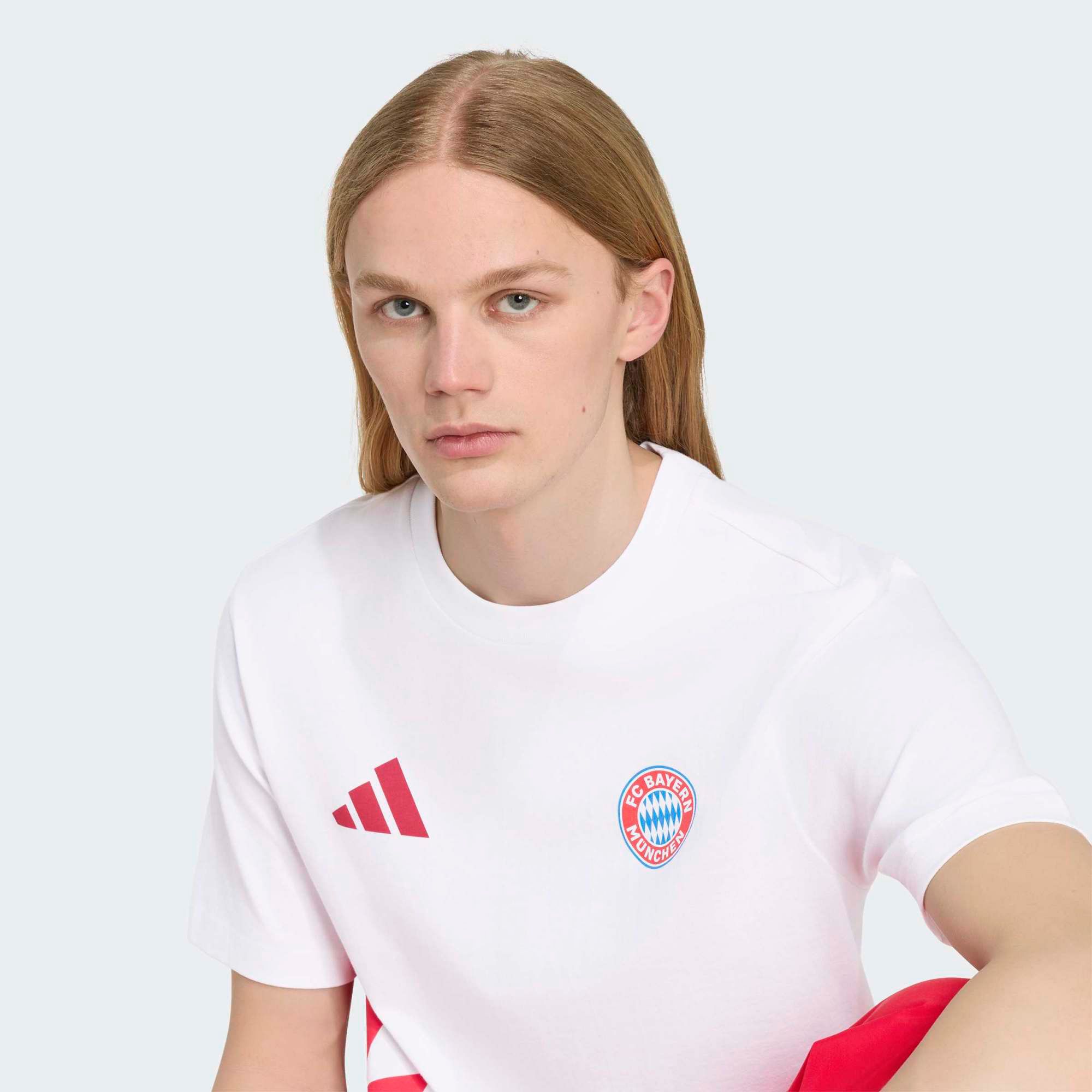 adidas Adult Bayern Munich 2026 White Logo T-Shirt product image