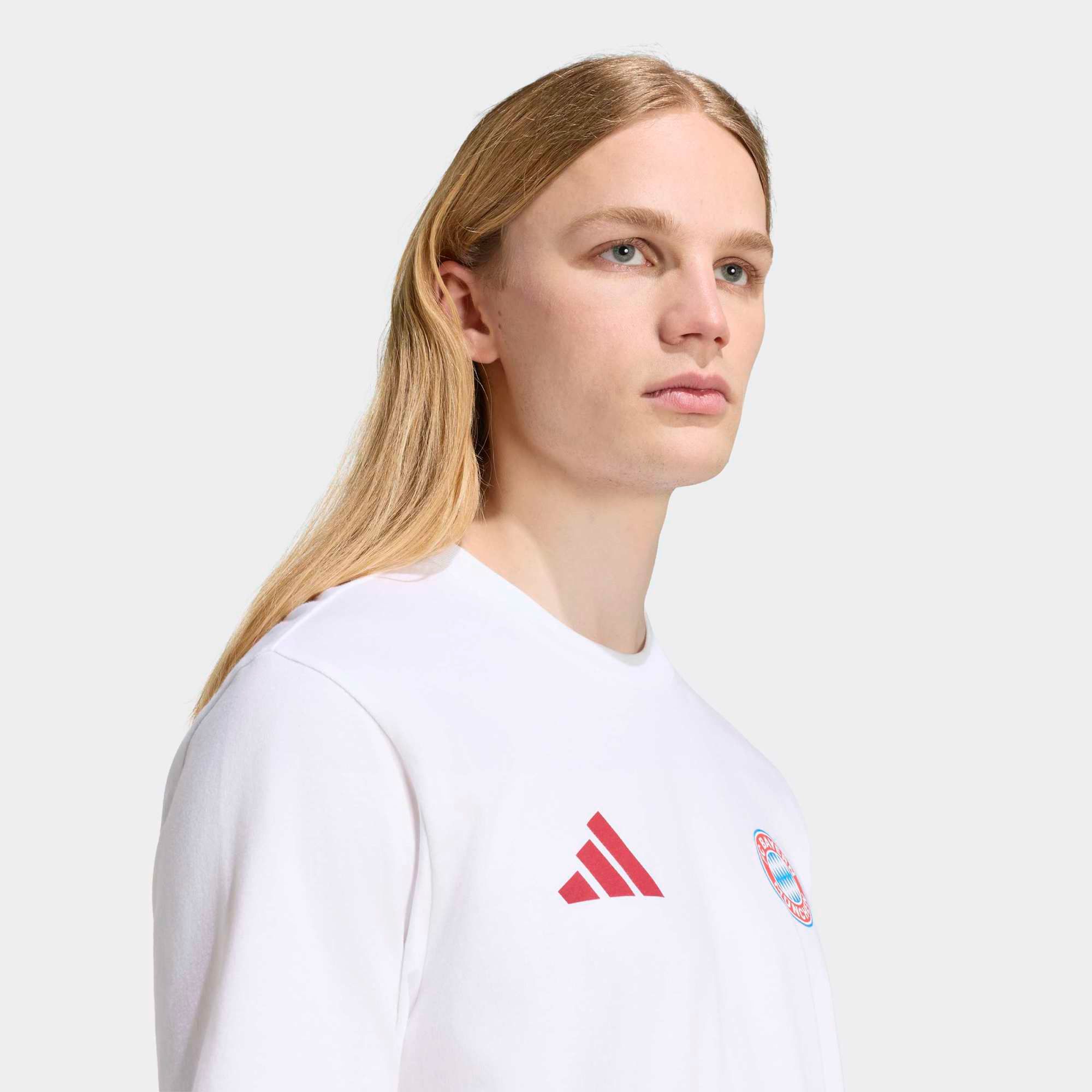 adidas Adult Bayern Munich 2026 White Logo T-Shirt product image