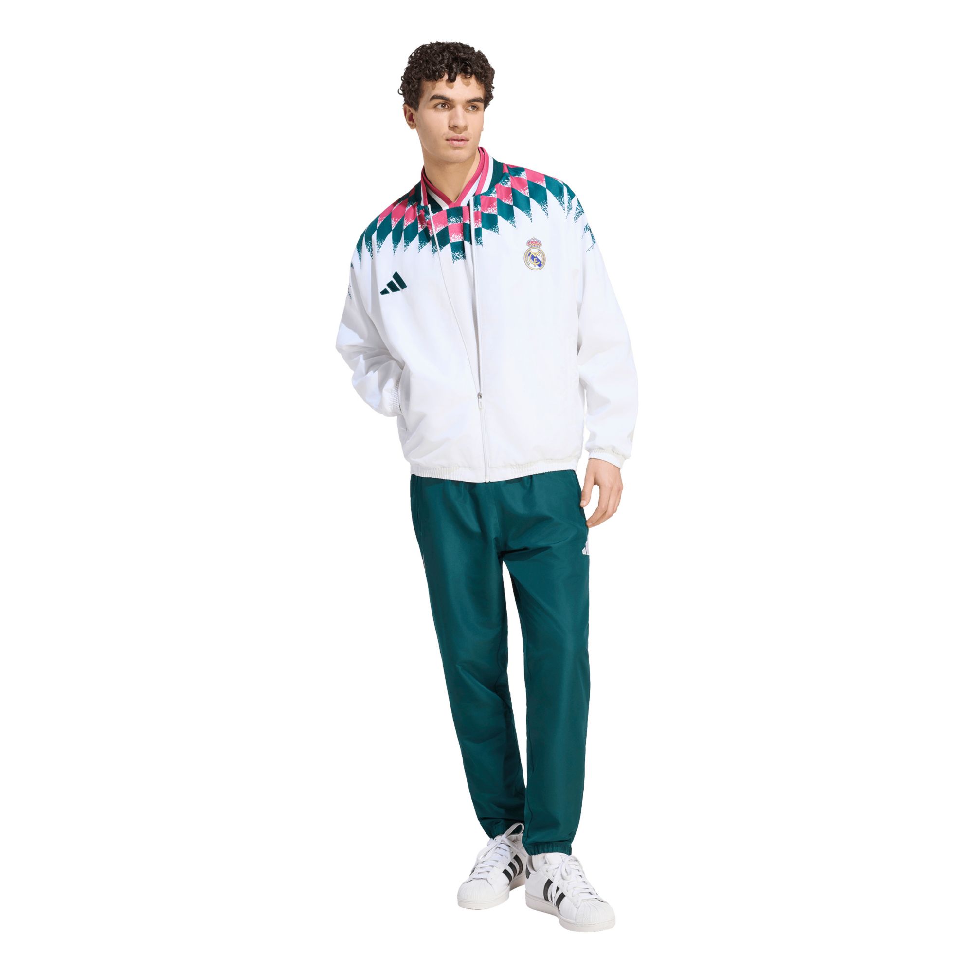 adidas Adult Real Madrid White 2026 Jacket | Dick's Sporting Goods