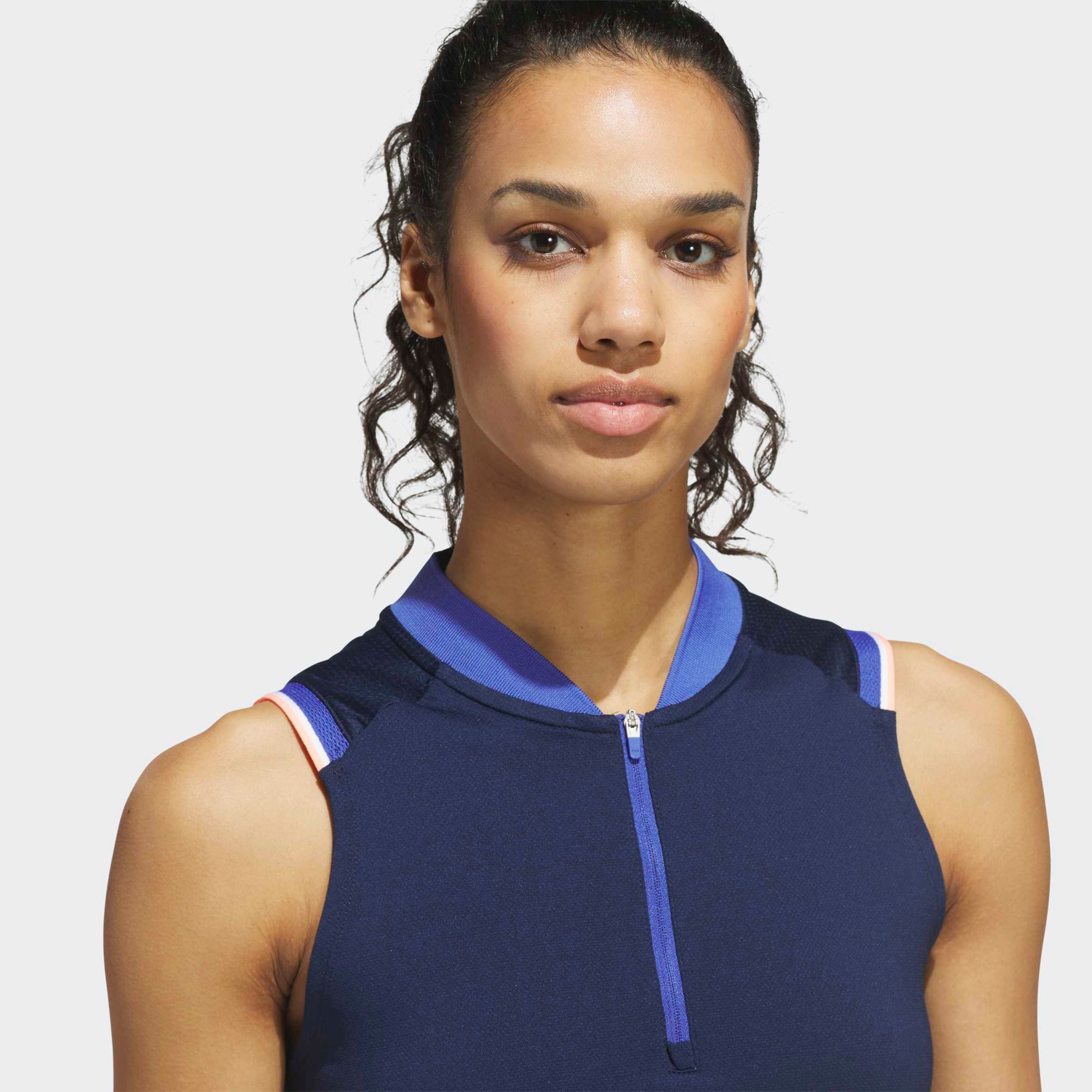 adidas Women's Ultimate365 Climacool ¼ Zip Sleeveless Golf Polo product image