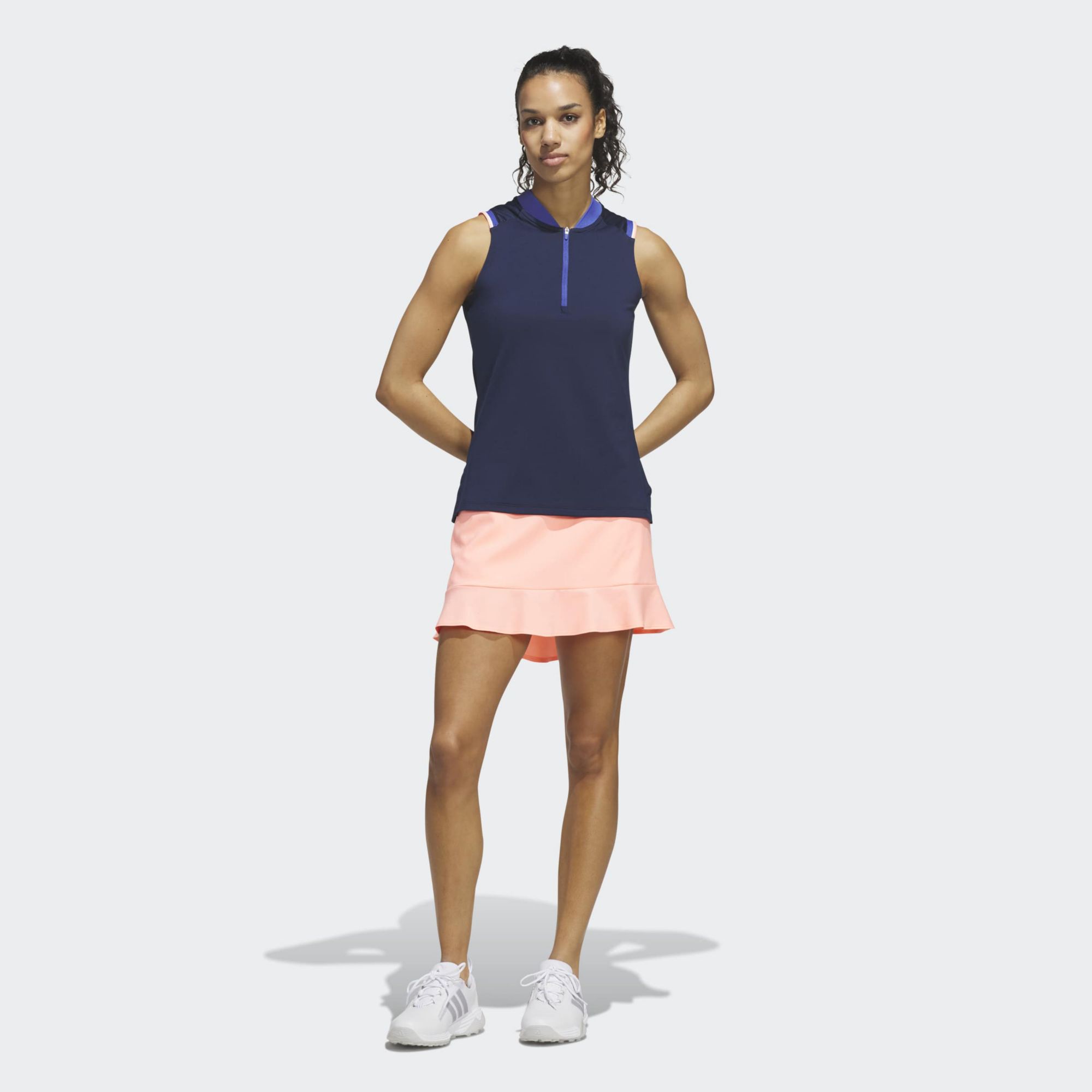 adidas Women's Ultimate365 Climacool ¼ Zip Sleeveless Golf Polo product image