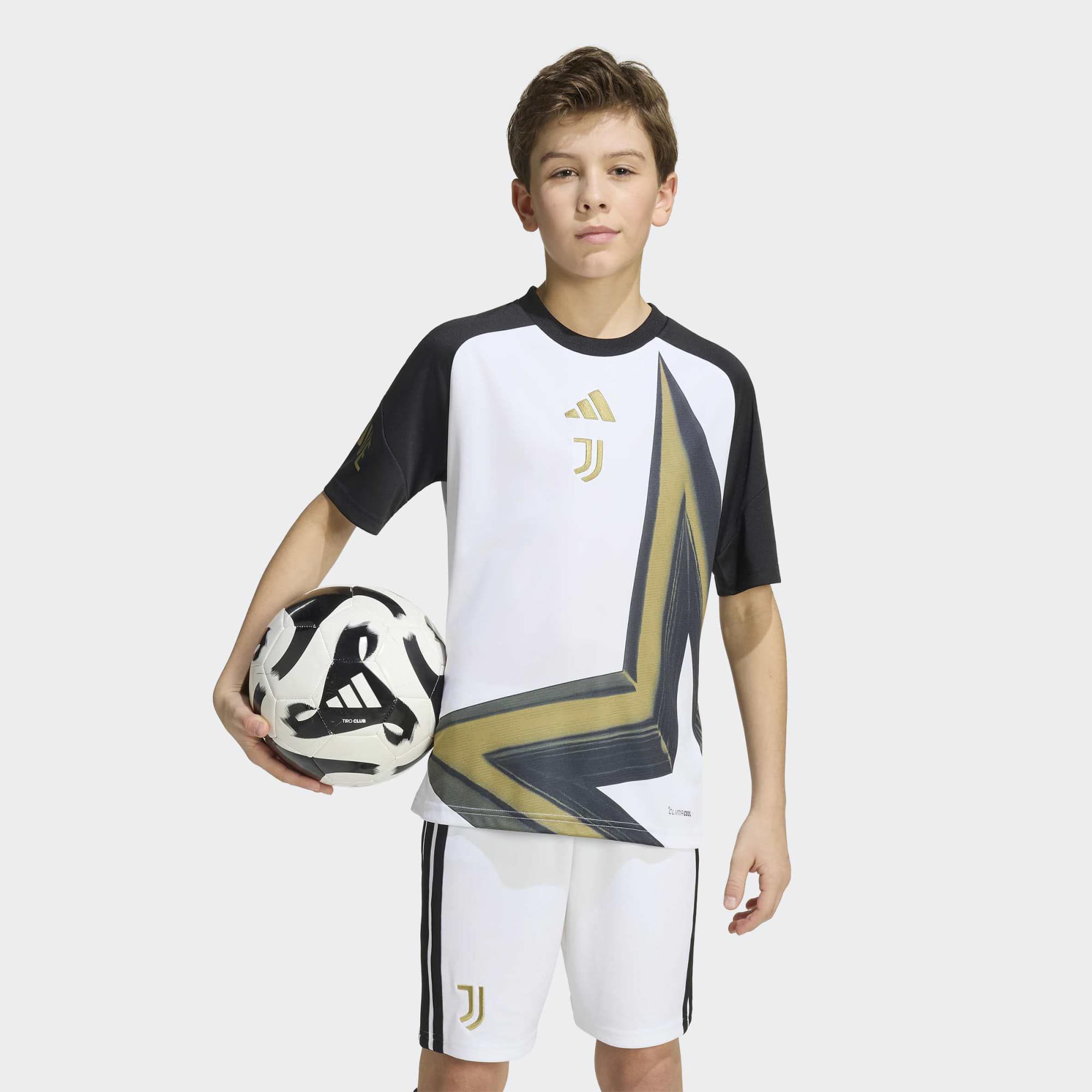 adidas Youth Juventus 2026 White Prematch Jersey product image