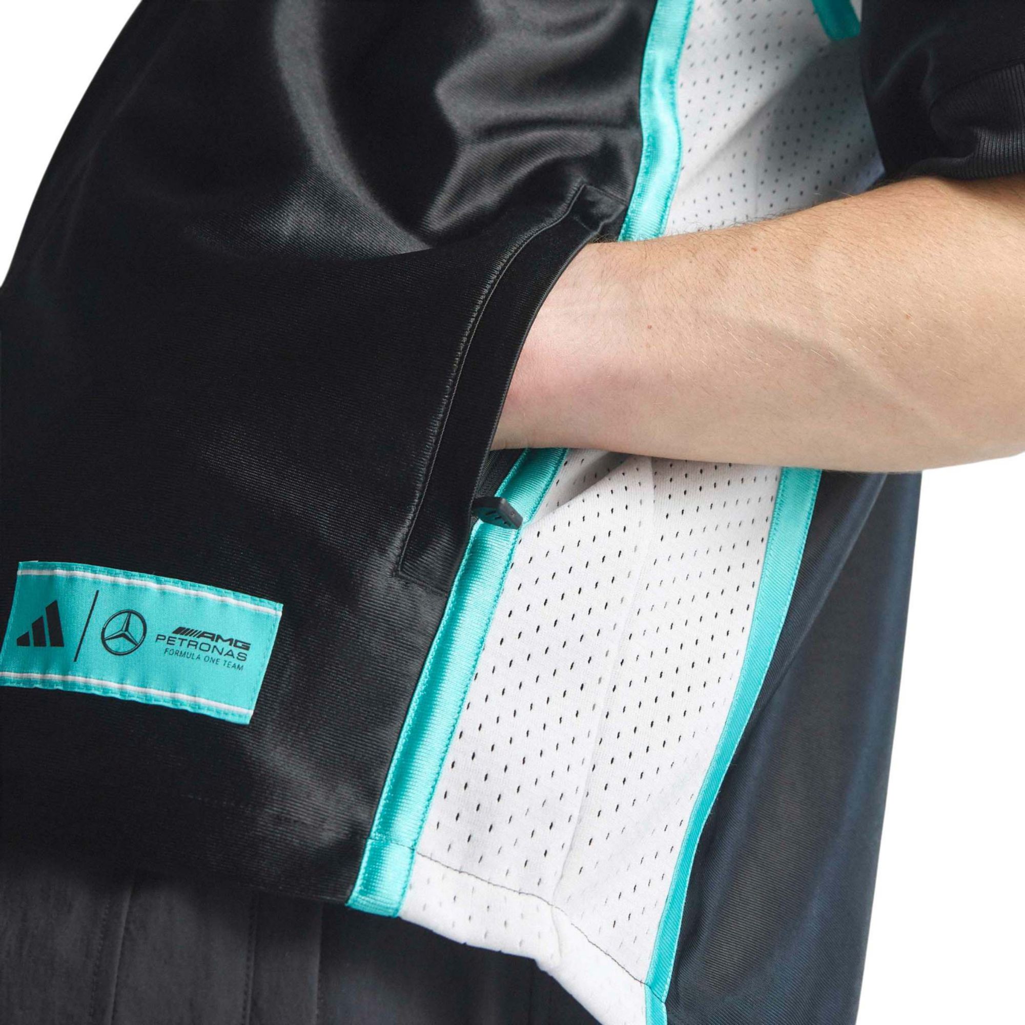 adidas Men's F1 Mercedes Las Vegas Pack Black T-Shirt product image