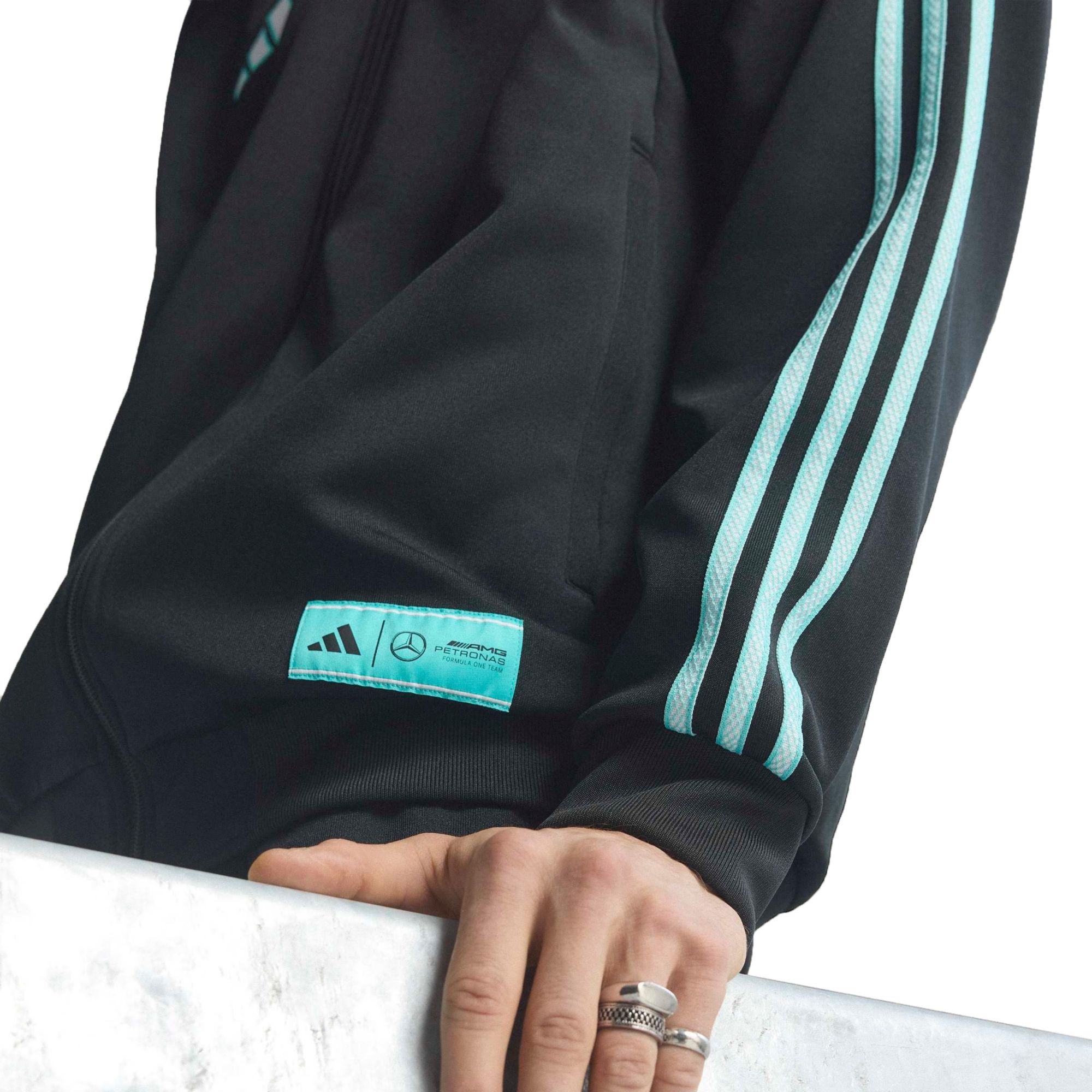adidas Adult Mercedes Black Full-Zip Track Jacket product image