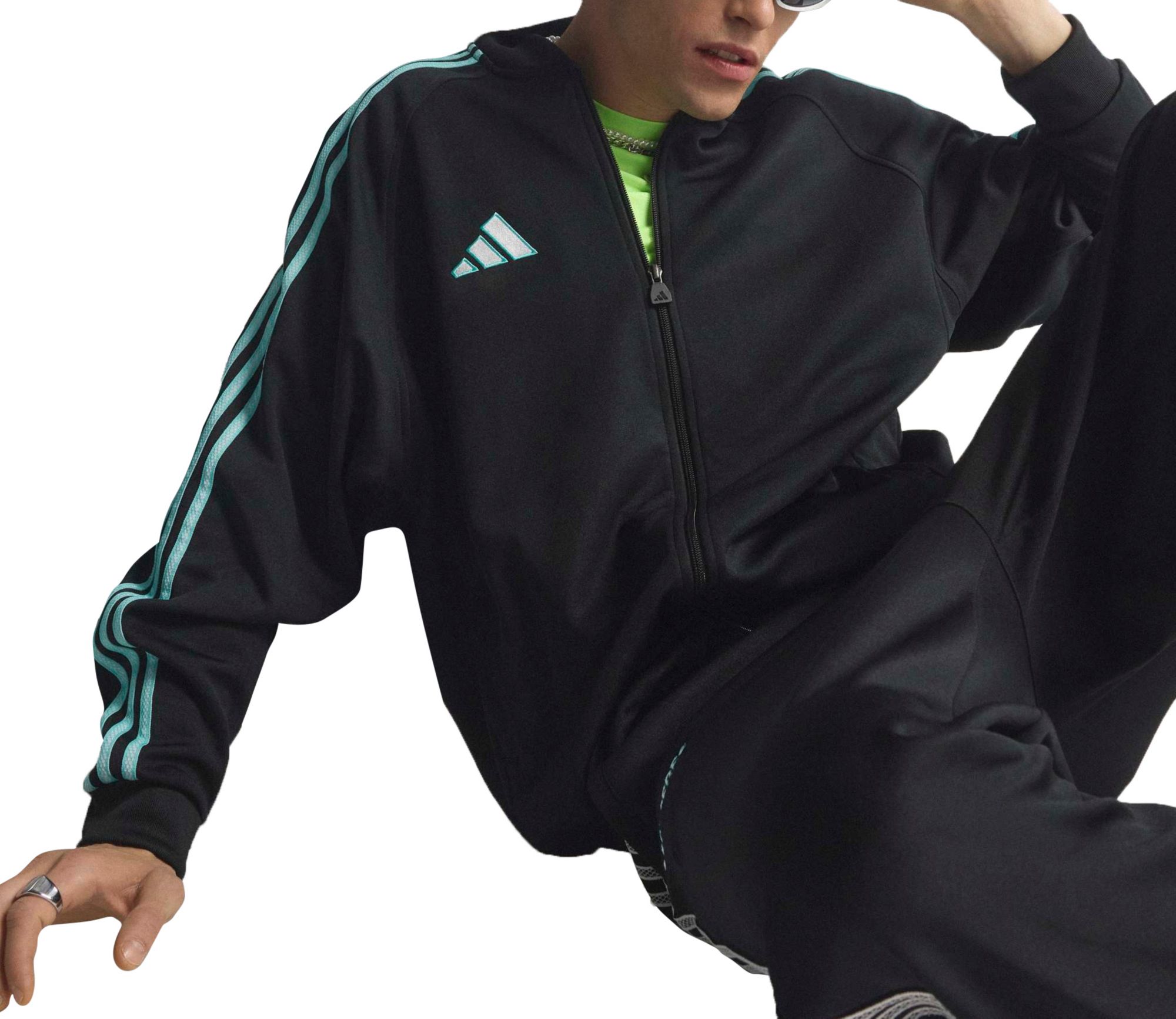adidas Adult Mercedes Black Full-Zip Track Jacket product image