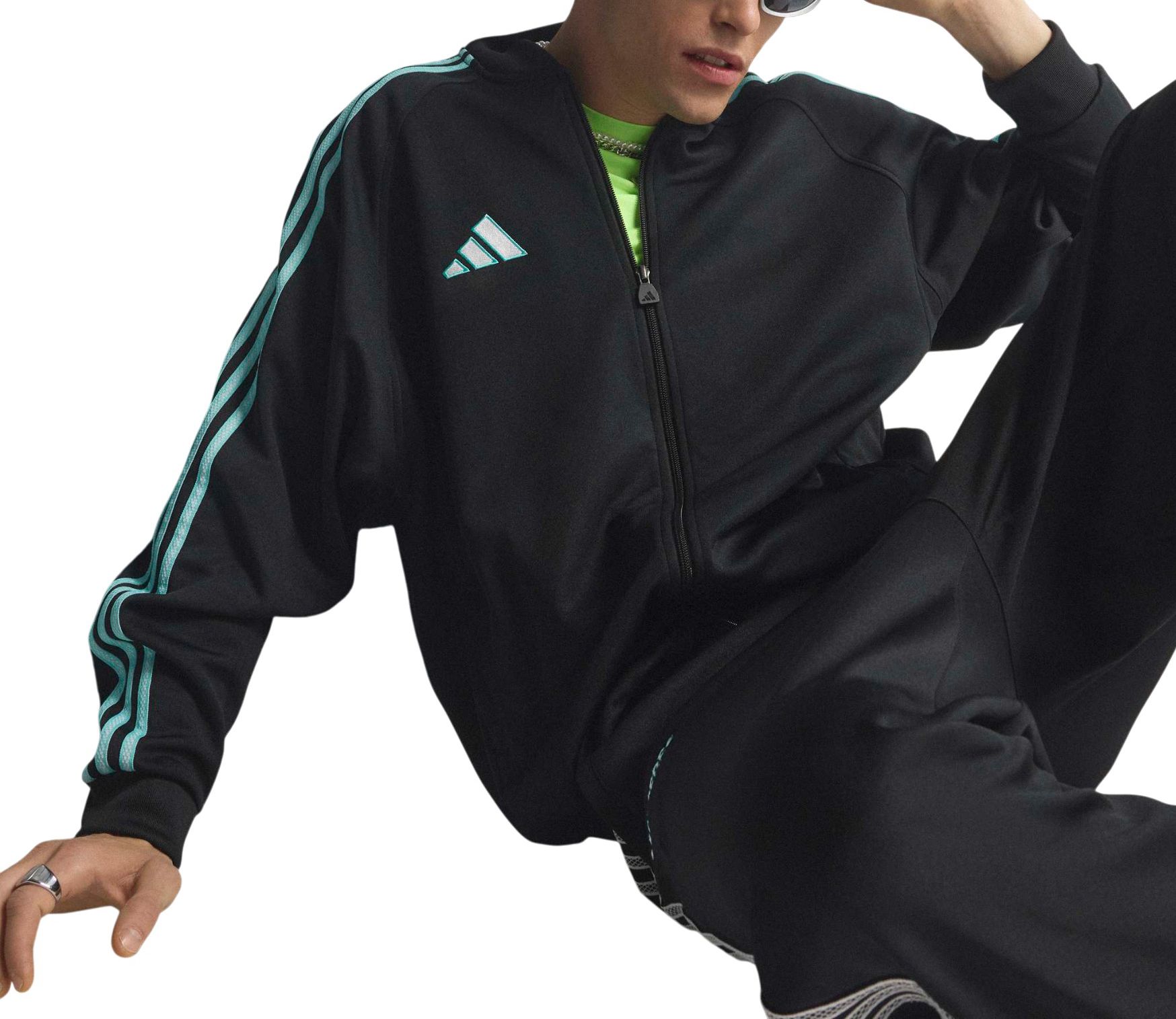 adidas Adult Mercedes Black Full-Zip Track Jacket product image