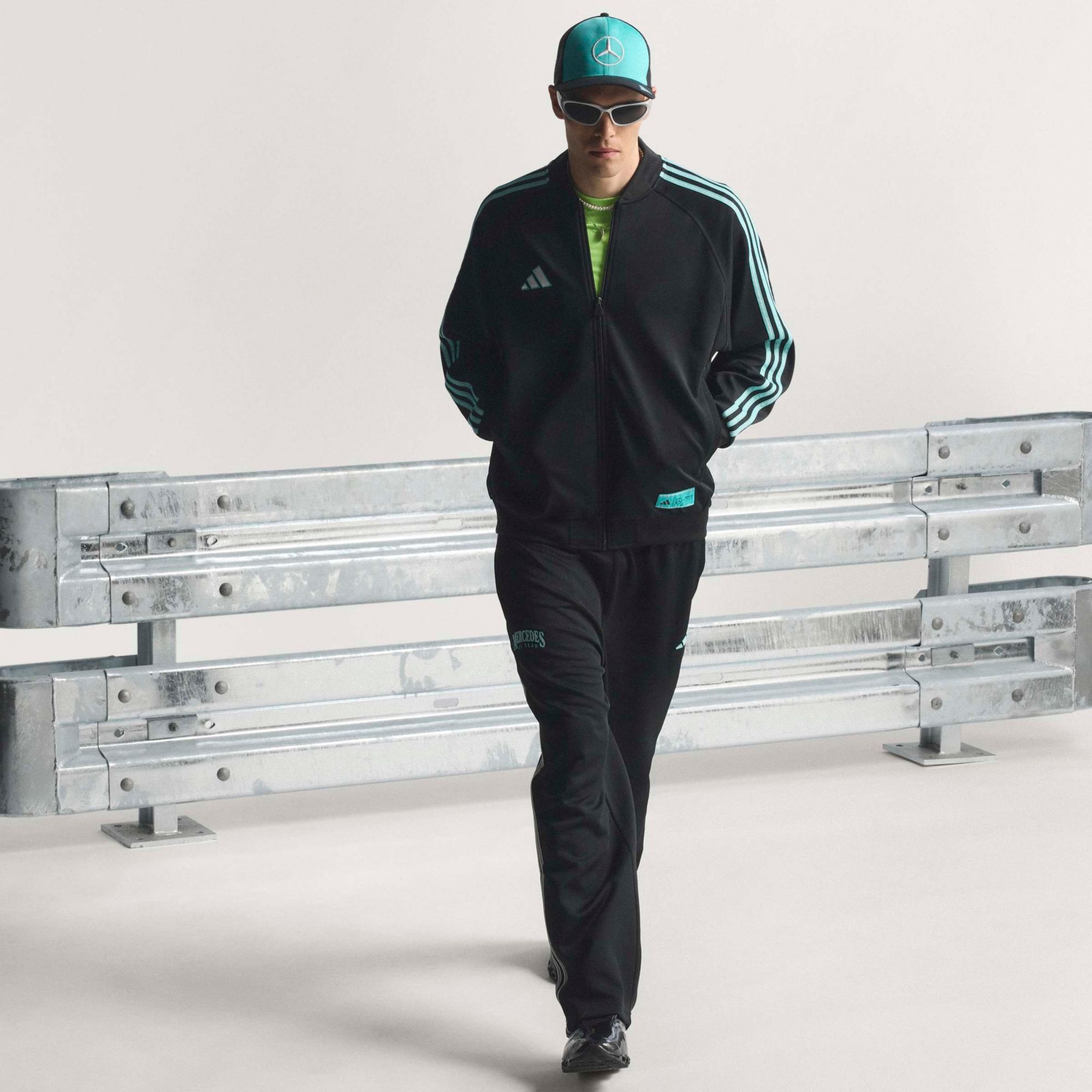 adidas Adult Mercedes Black Full-Zip Track Jacket product image