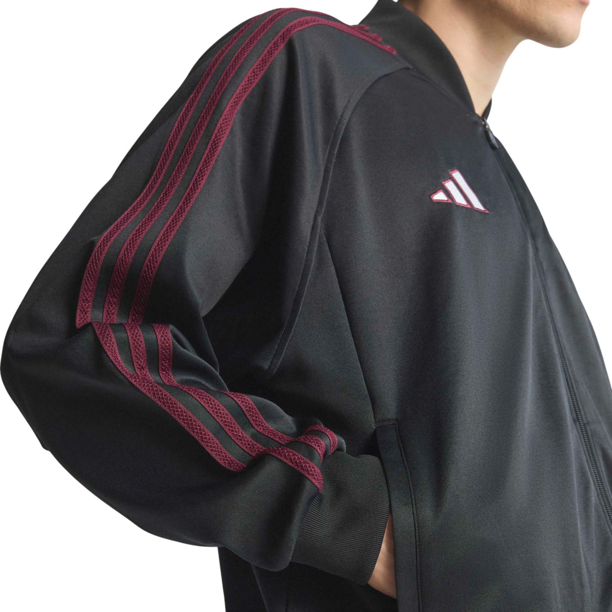adidas Adult Mercedes Maroon Full-Zip Track Jacket product image