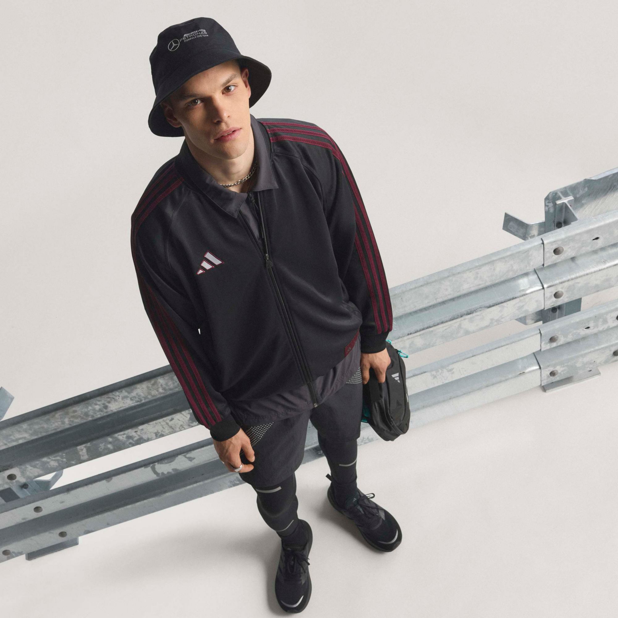 adidas Adult Mercedes Maroon Full-Zip Track Jacket product image