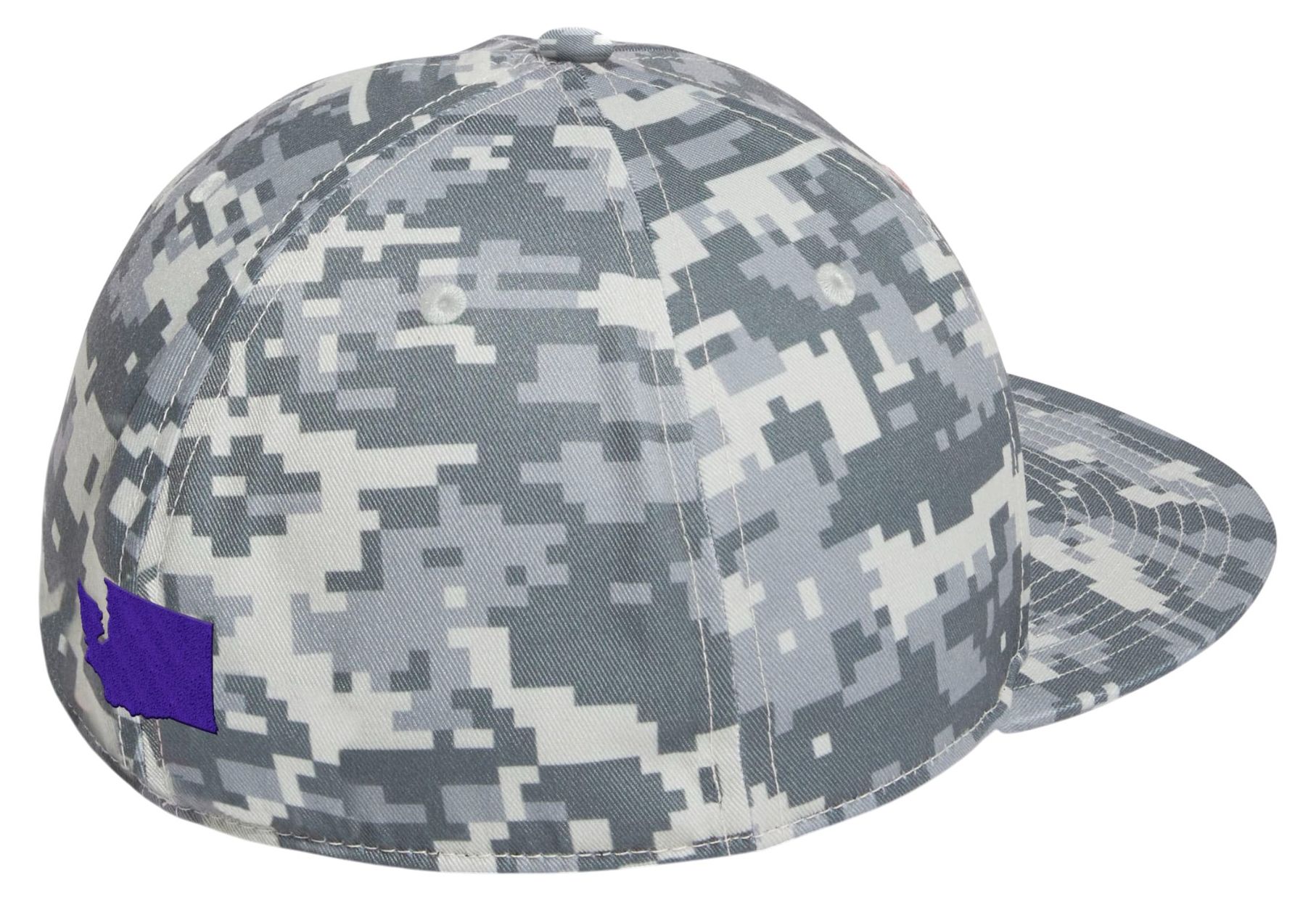 adidas Adult Washington Huskies Camo Fitted Wool Cap product image